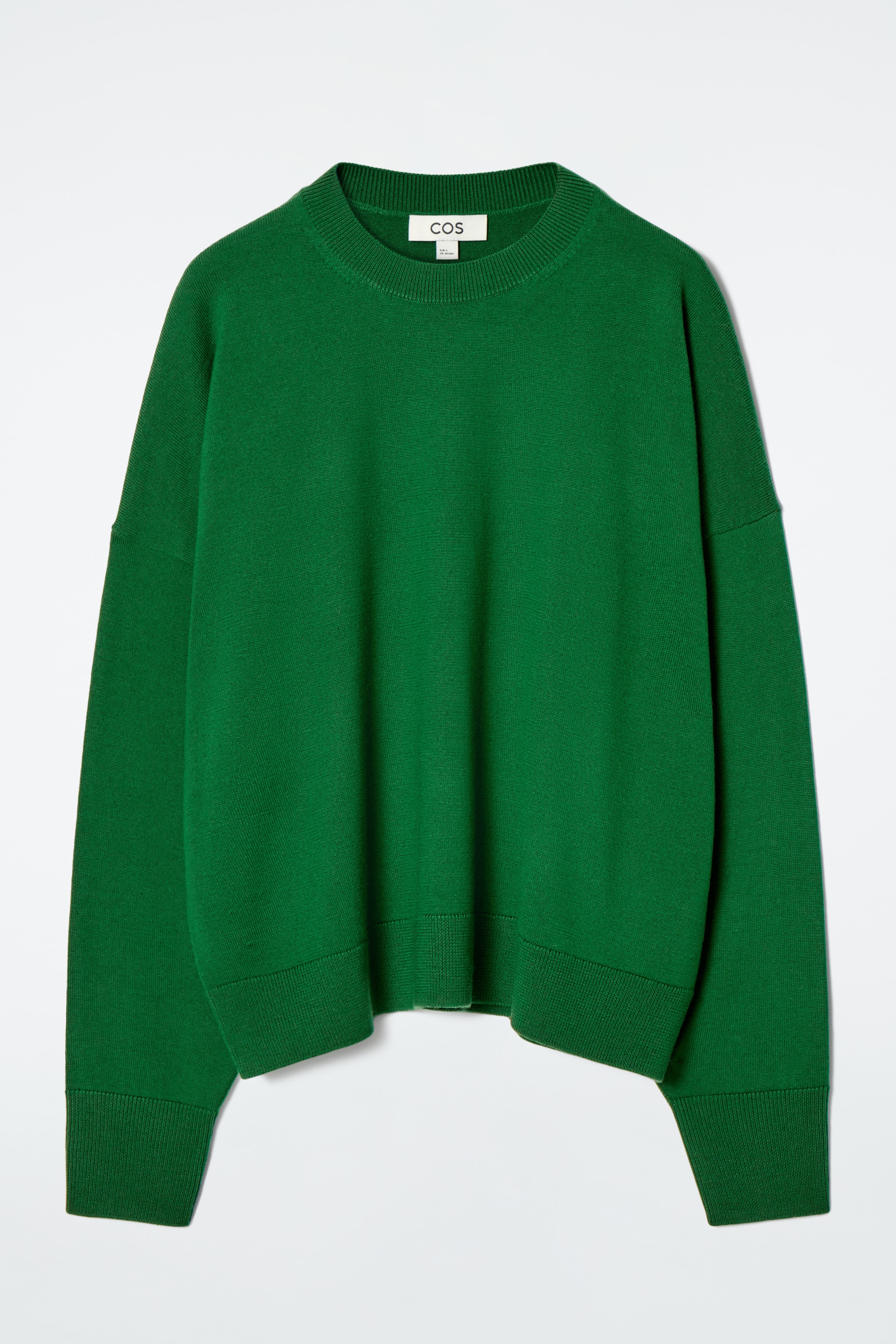 Ver imagem maior: MERINO WOOL CREW-NECK JUMPER - VERDE ESCURO - SENHORA | H&M PT 1