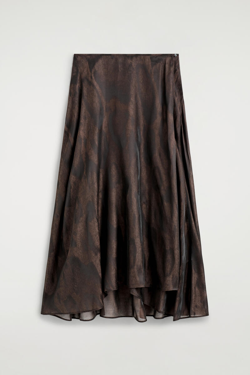 Jacquard Handkerchief Midi Skirt