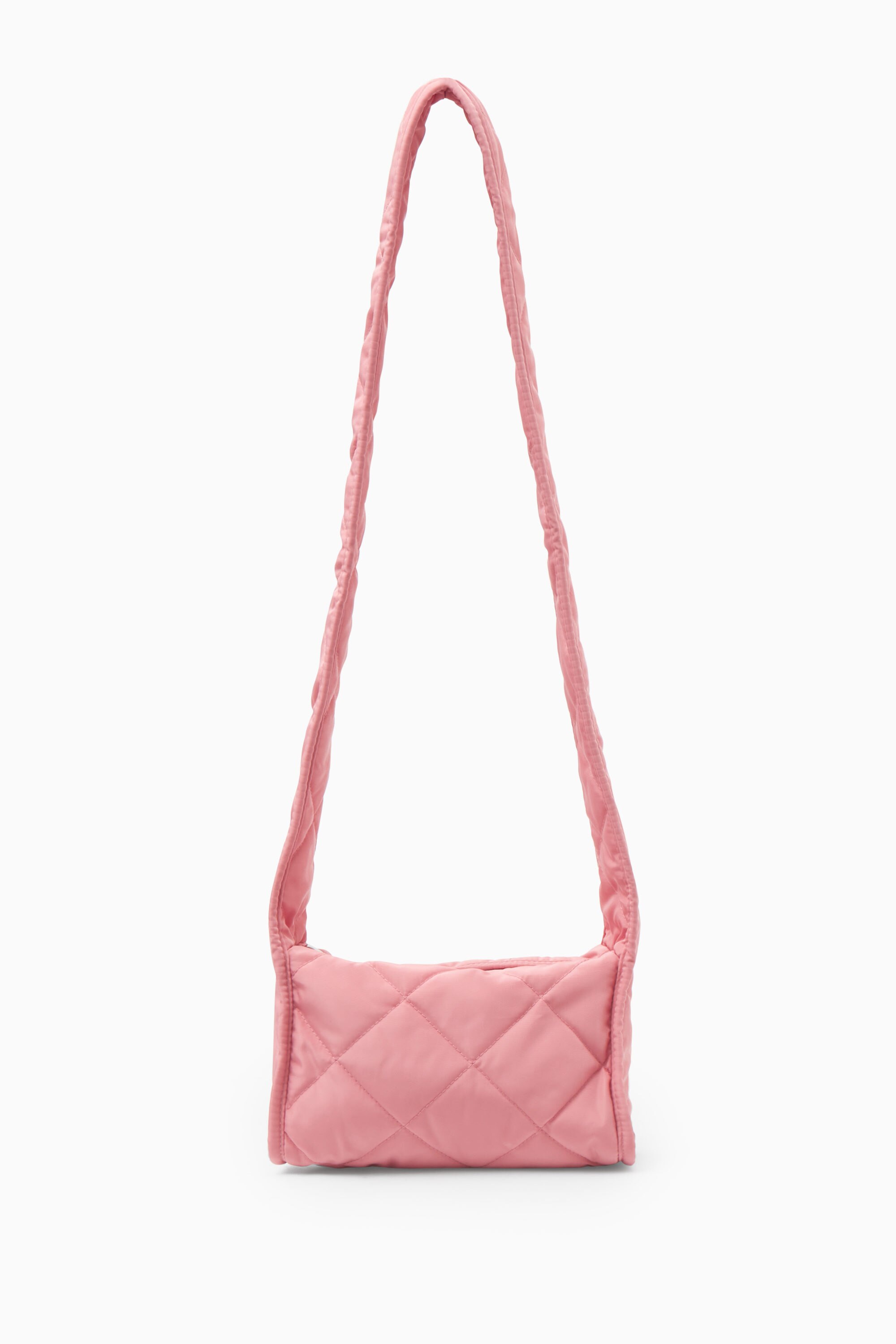 【 コス】COS Mini Diamond Quilted Crossbody Bag ★人気★ MINI DIAMOND-QUILTED CROSSBODY - BLACK | COS