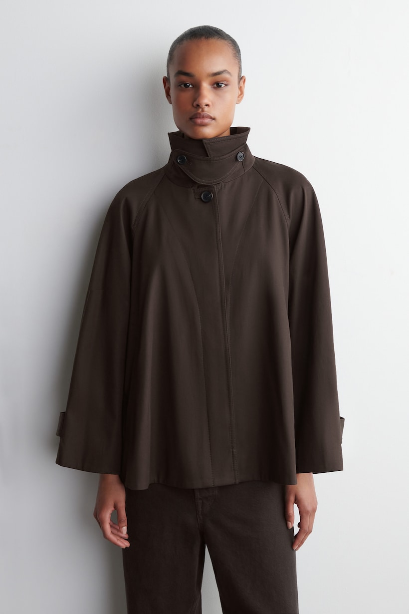 A-LINE TRENCH COAT - BROWN | COS US