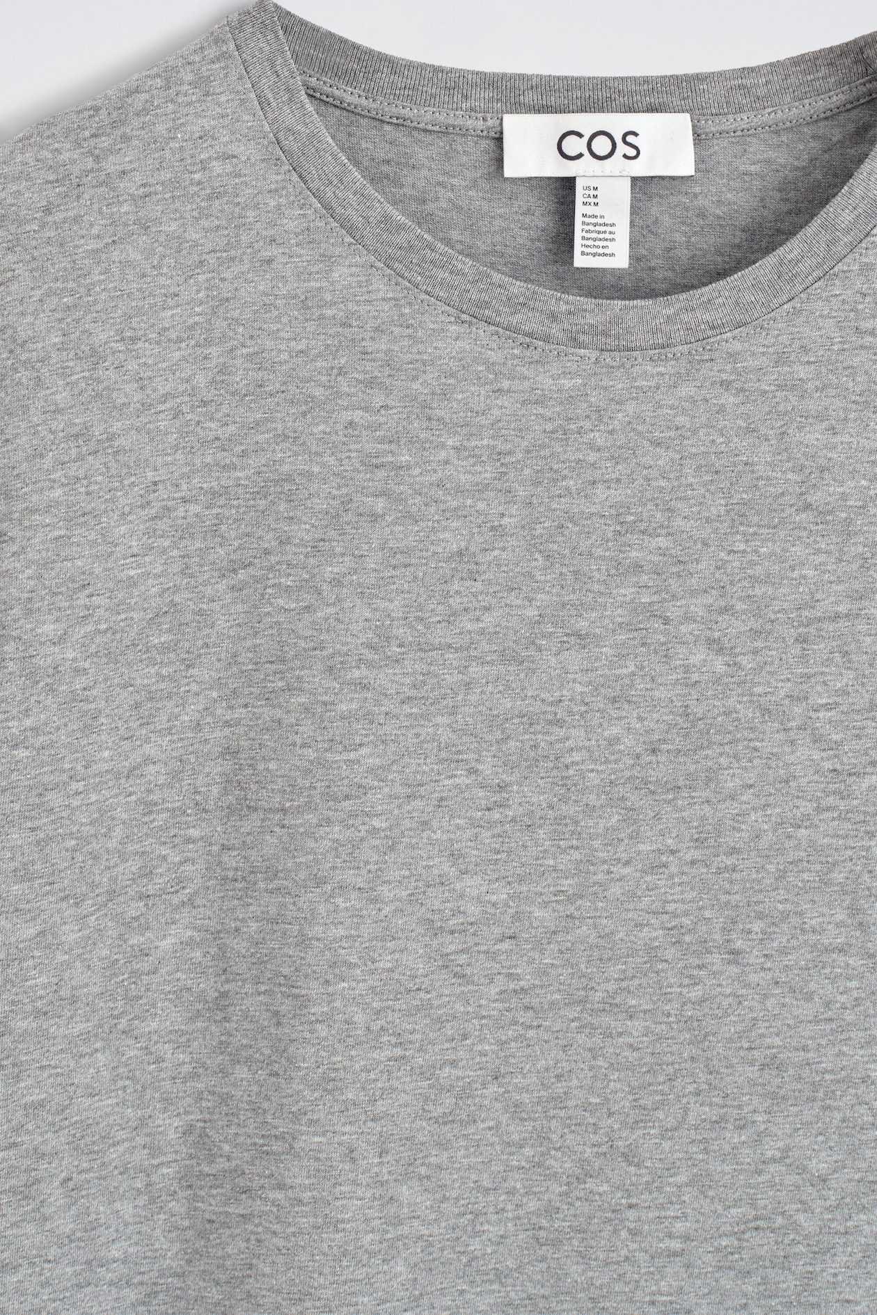 3-PACK COTTON CREW-NECK T-SHIRTS — NAVY / WHITE / GRAY
