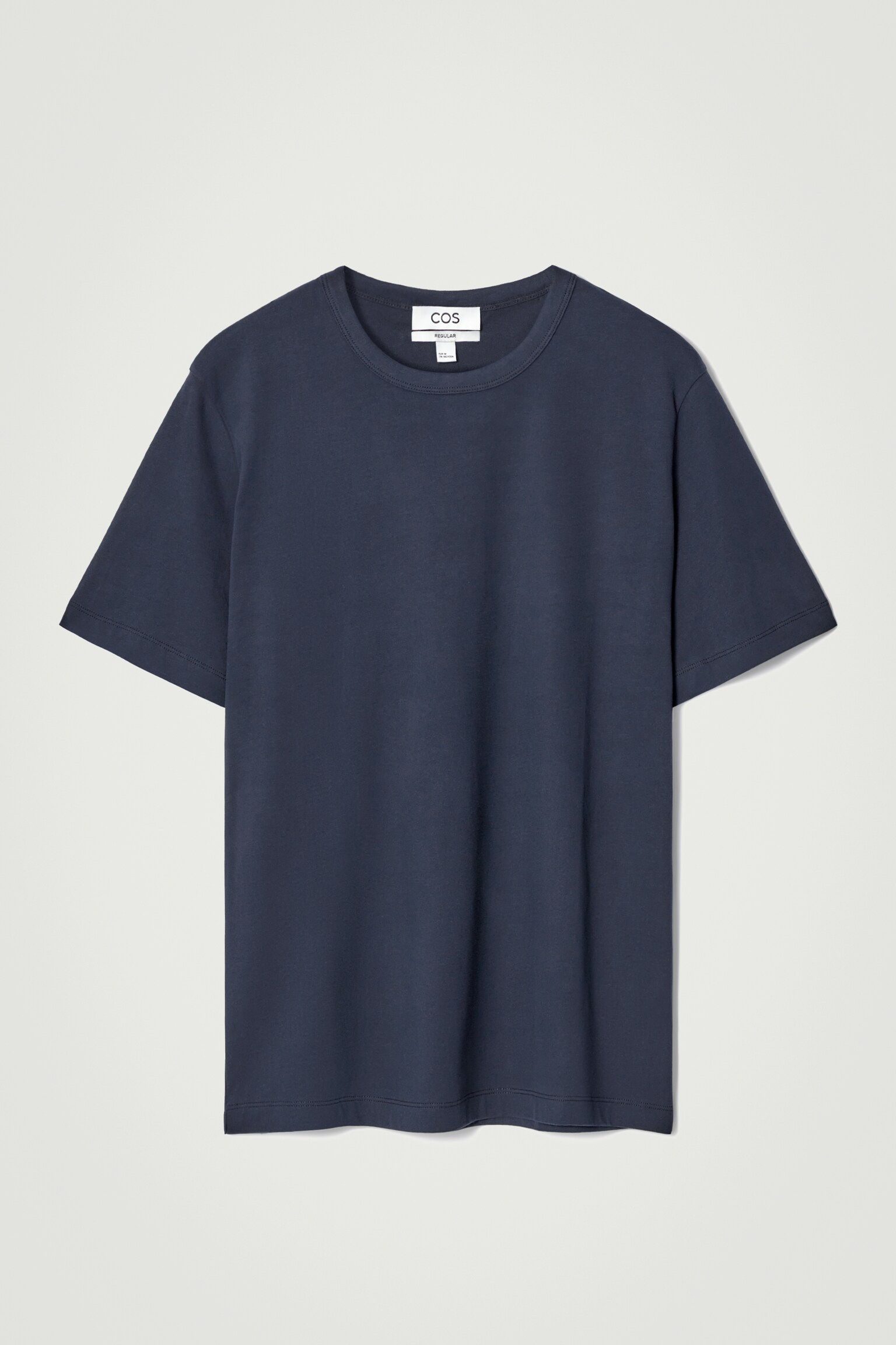 CAMISETA DE ALGODÓN CEPILLADO REGULAR FIT - AZUL MARINO/NEGRO/AZUL CLARO/VERDE EMPOLVADO/Blanco/CAQUI - 2