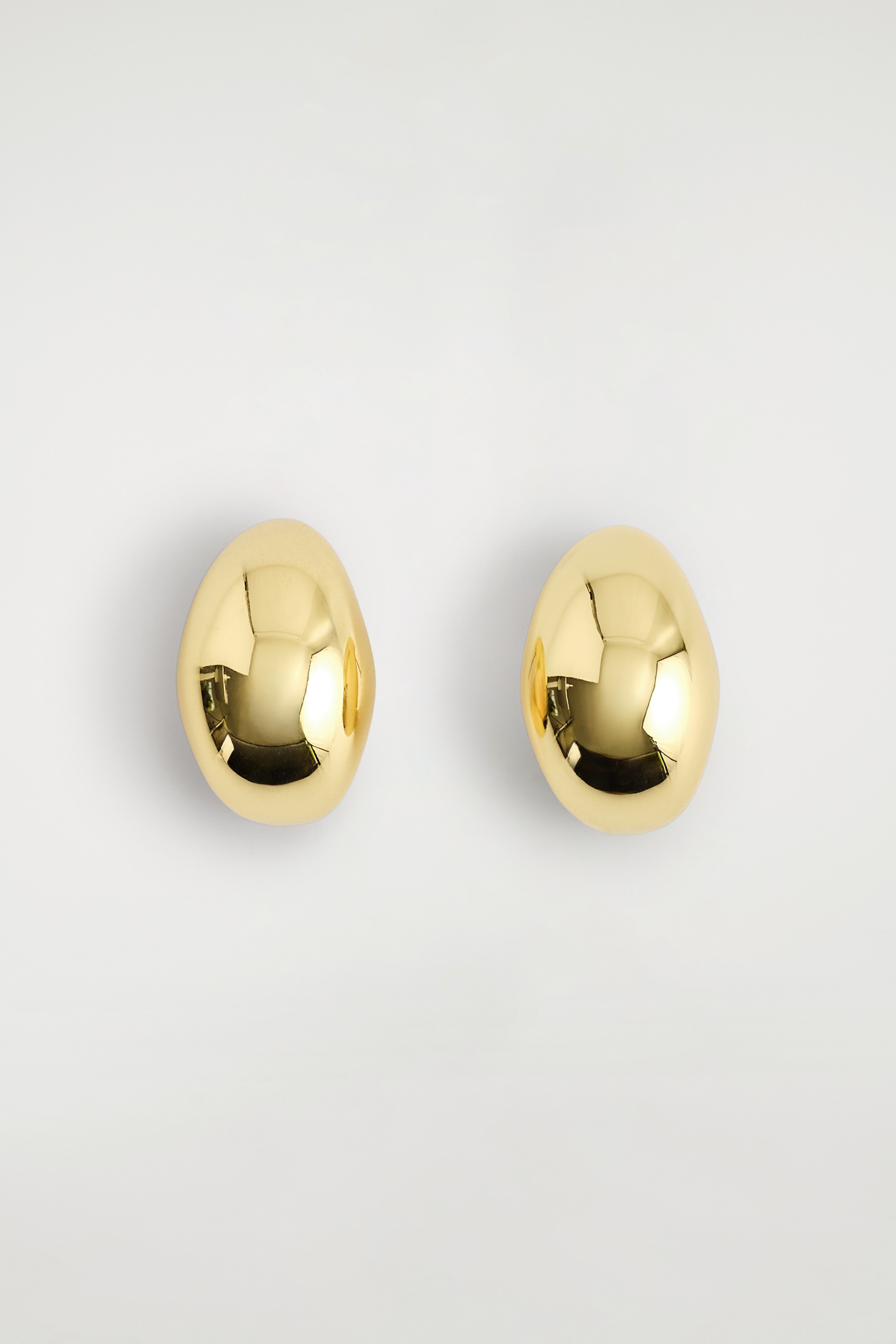 BOUCLES D'OREILLES DÔME ARRONDIES - DORÉ/ARGENTÉ