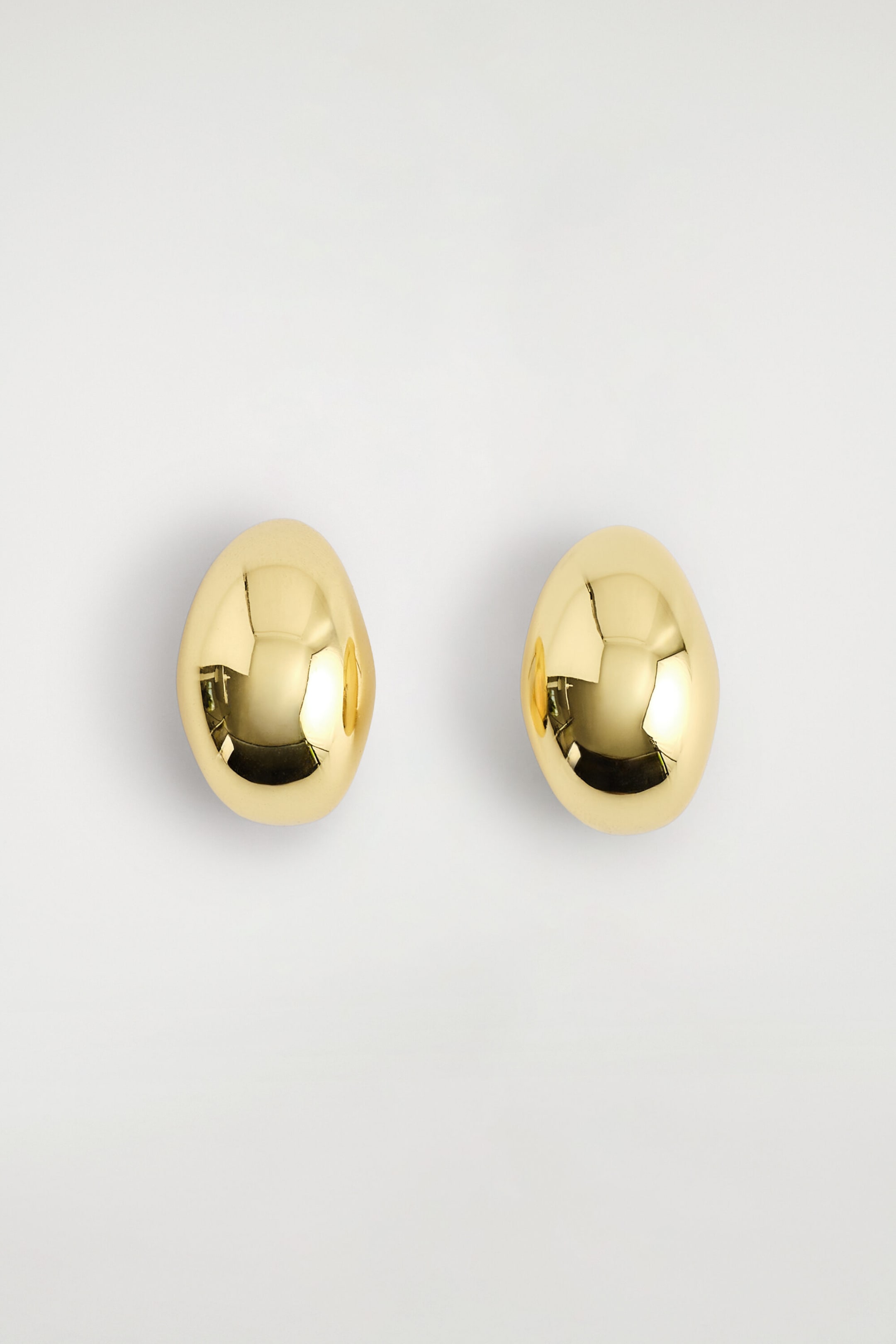 CURVED DOMED EARRINGS
