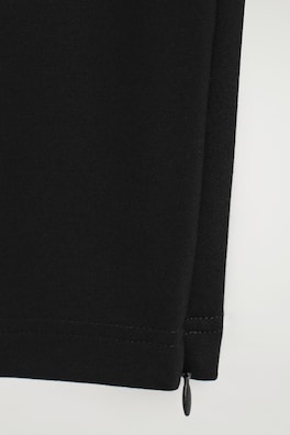 ZIPPED-CUFF LEGGINGS — BLACK 1