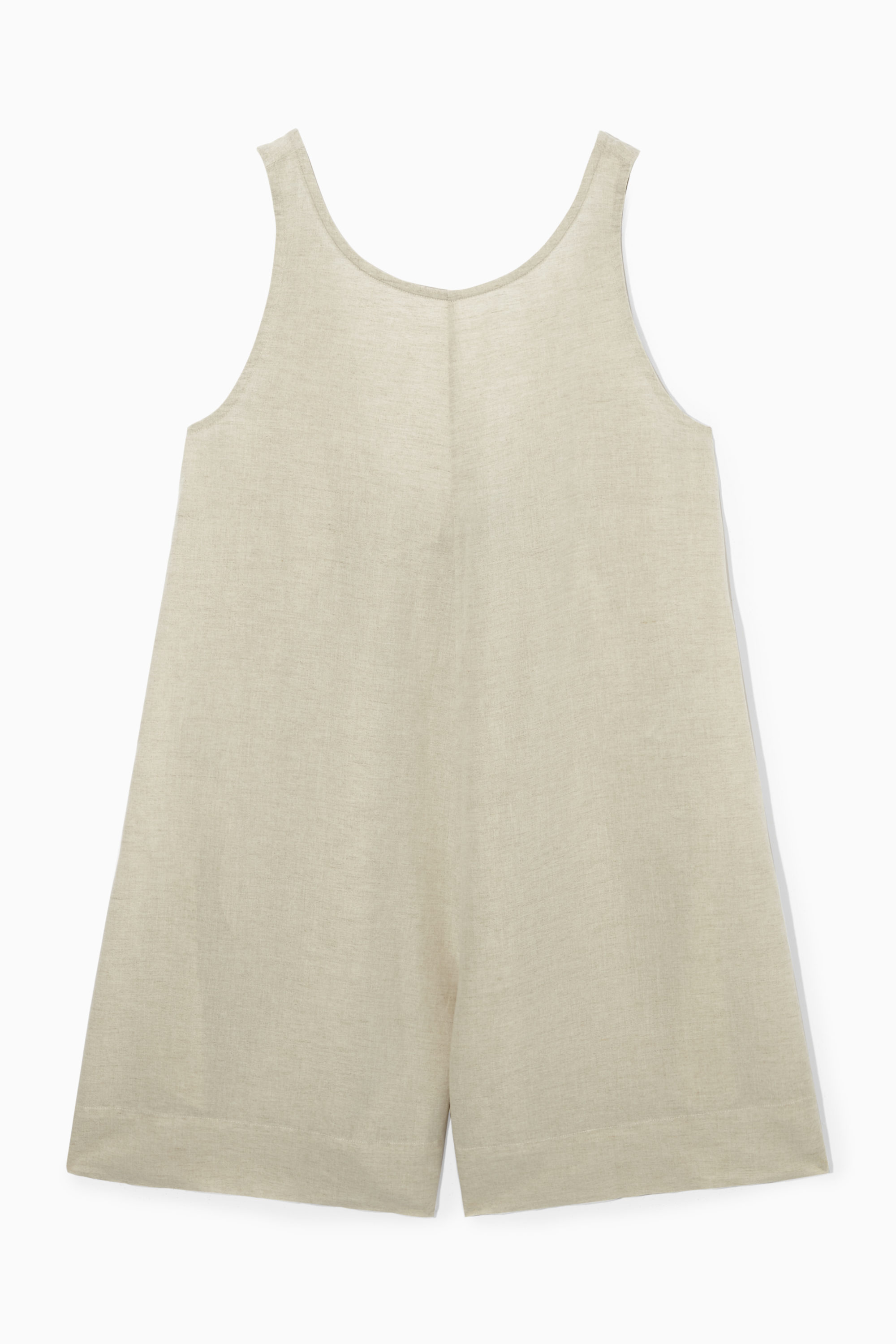 ワンピース Herlipto Cotton Blend Playsuit beige RELAXED-FIT LINEN-BLEND PLAYSUIT - BEIGE | COS