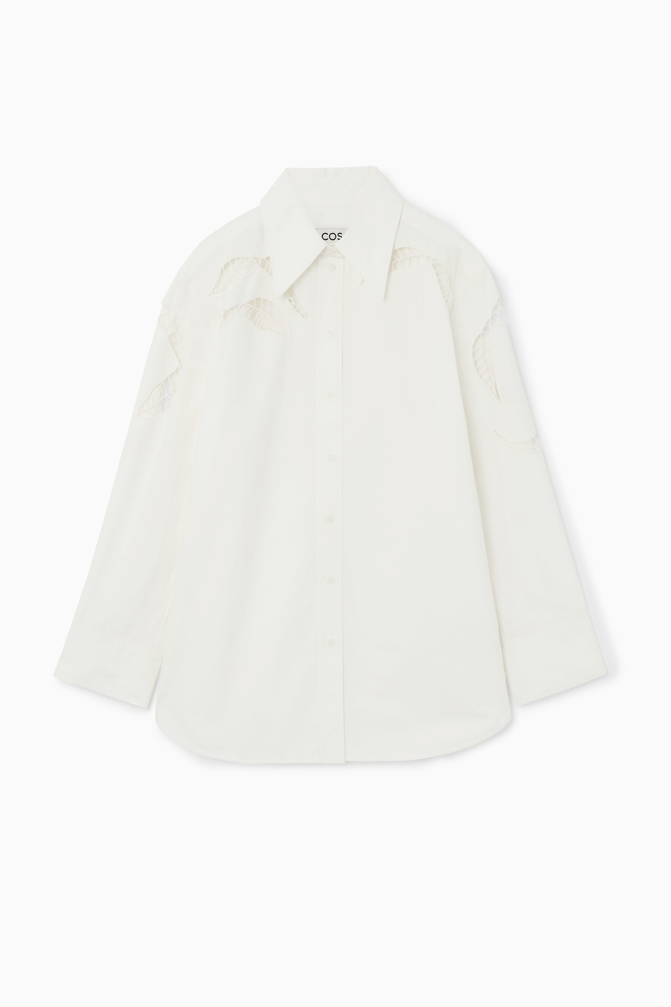 Ingrandisci l'immagine: RELAXED BRODERIE ANGLAISE SHIRT - WHITE - DONNA | H&M CH 1