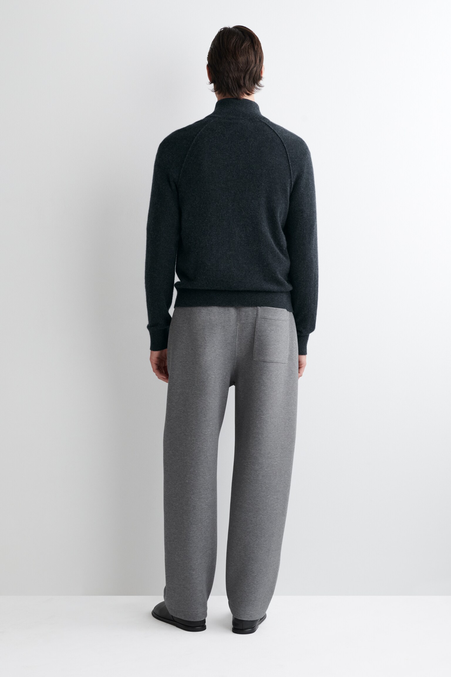 SCUBA BARREL-LEG JOGGERS - GREY MÉLANGE/BLACK - 5