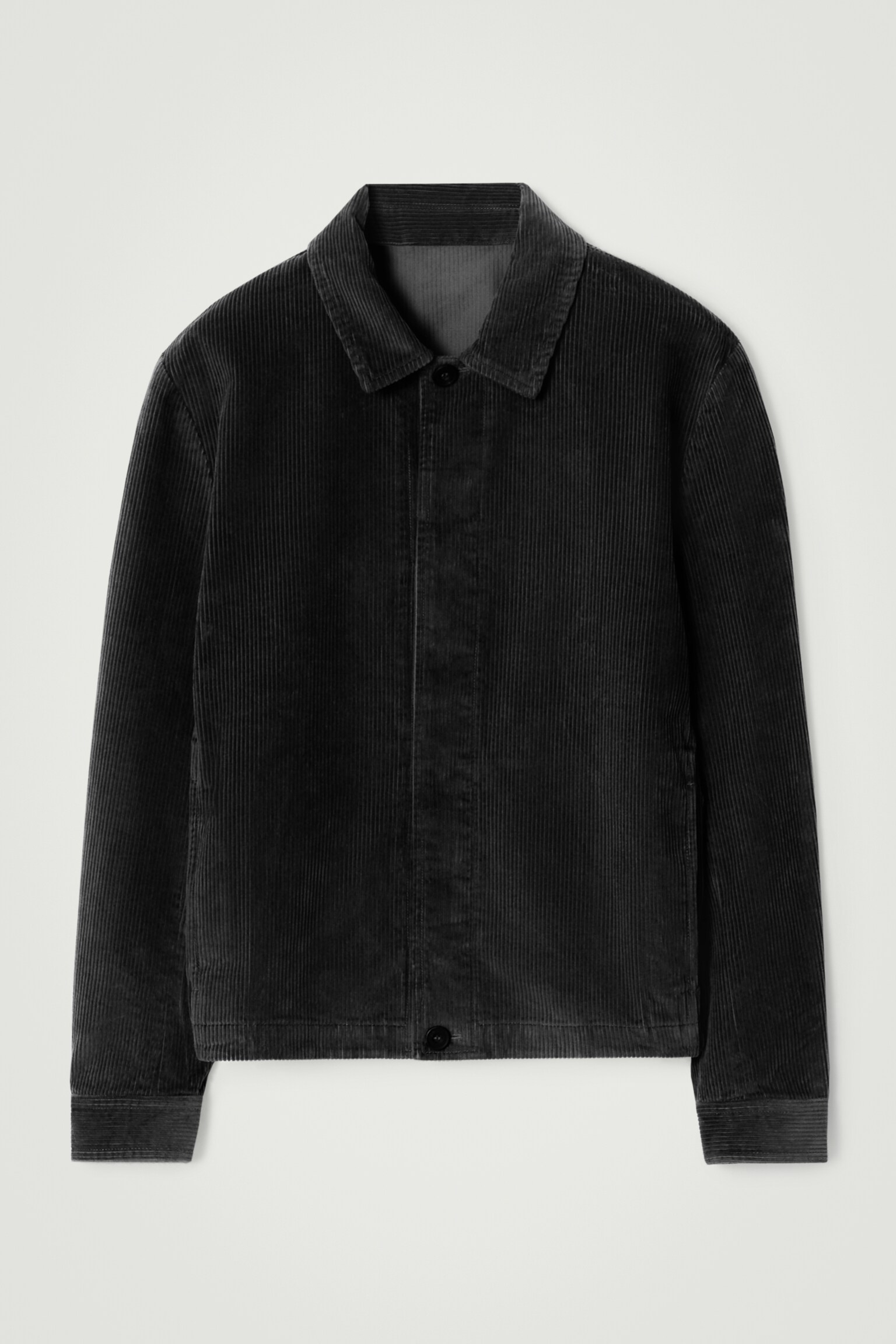LOCKERE HEMDJACKE AUS BAUMWOLLCORD - SCHWARZ - 2