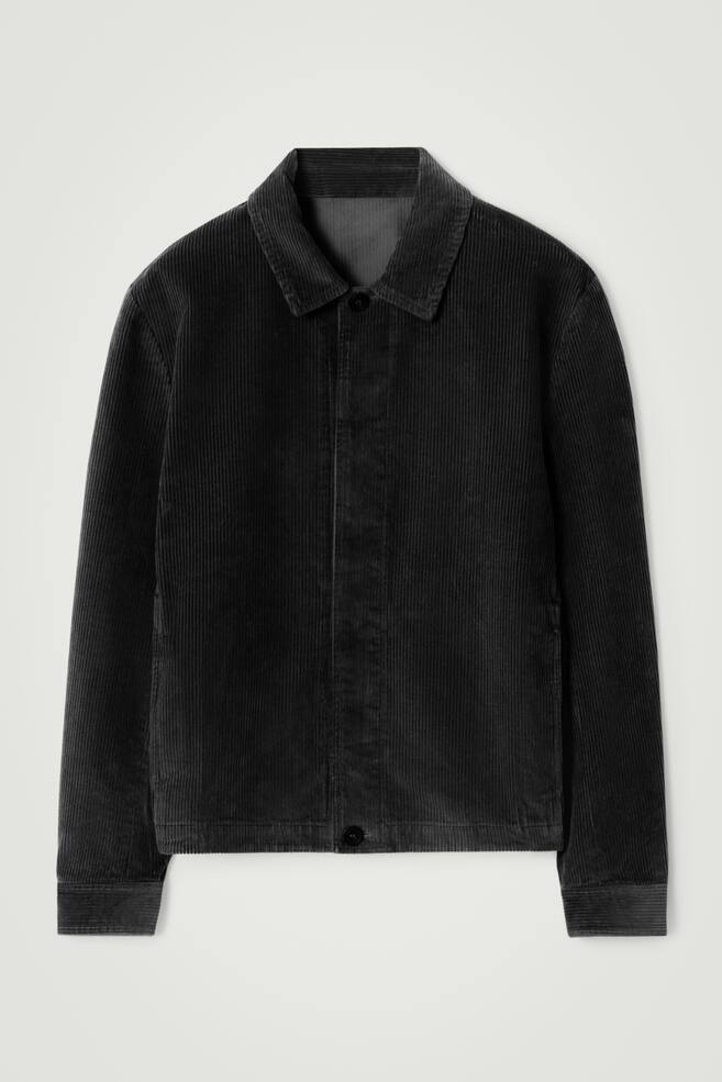 LOCKERE HEMDJACKE AUS BAUMWOLLCORD - SCHWARZ - 1
