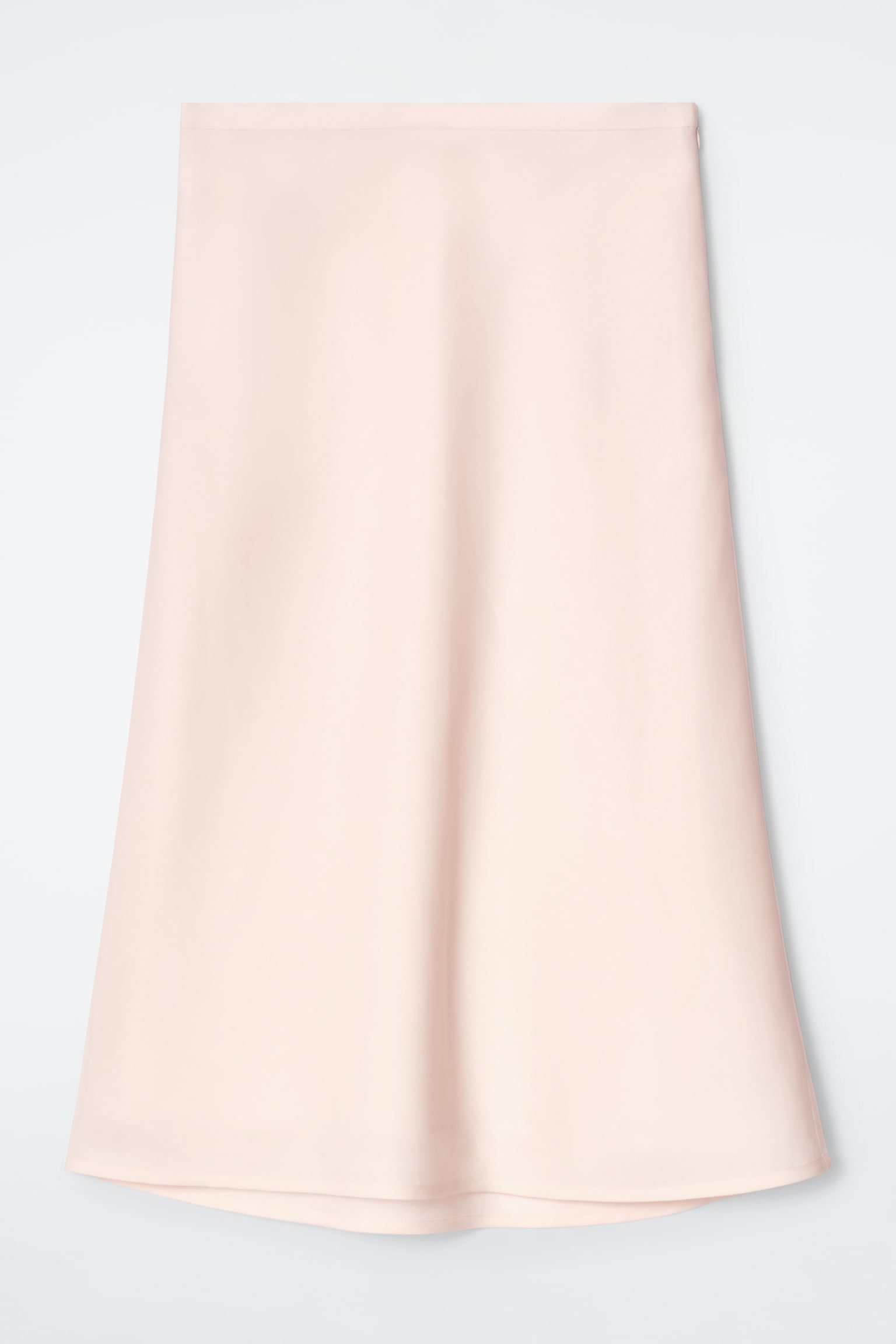 FALDA MIDI EN MEZCLA DE LINO - ROSA CLARO/NEGRO - 2