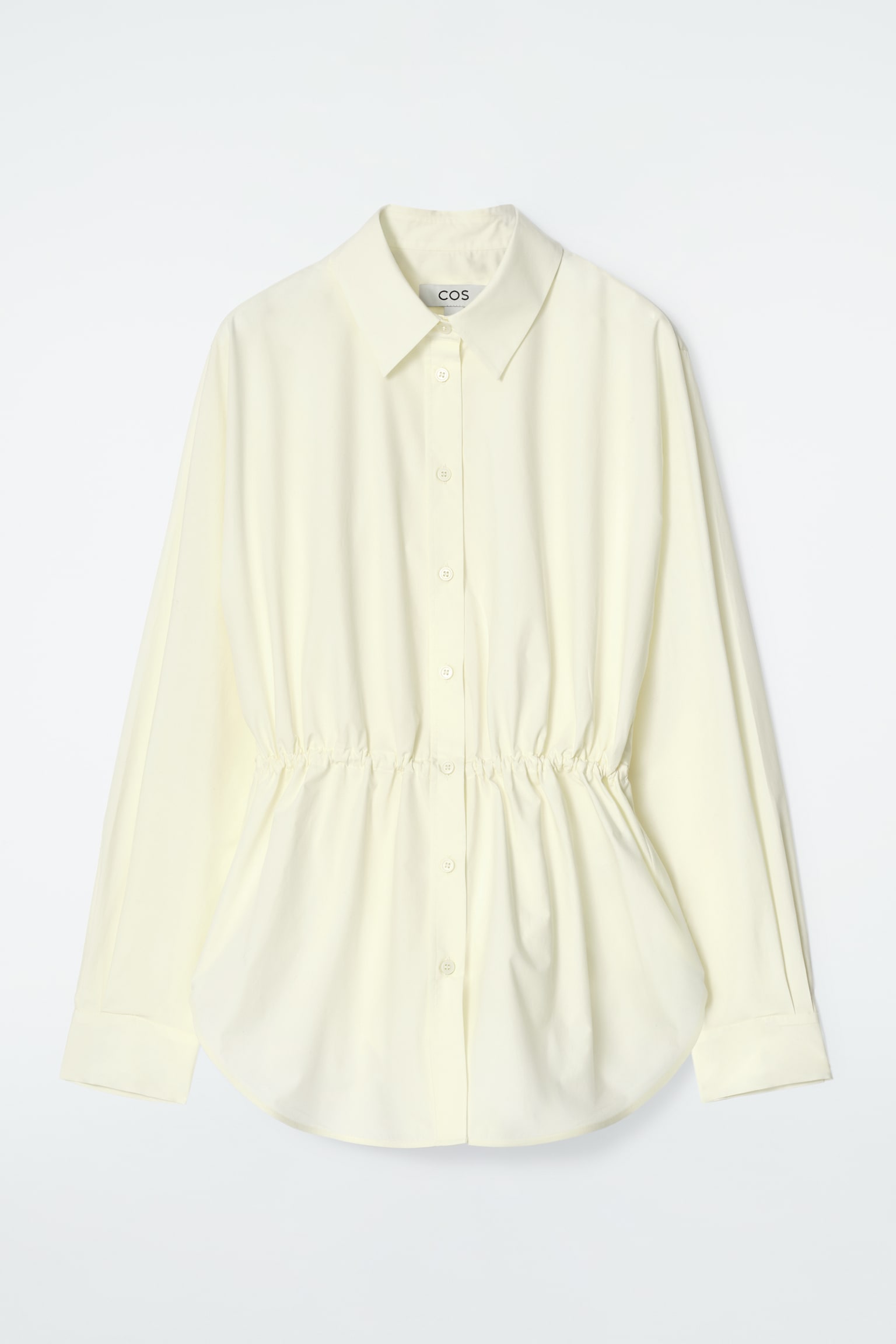 CHEMISE À TAILLE AJUSTABLE - JAUNE BEURRE/BLEU MARINE - 2