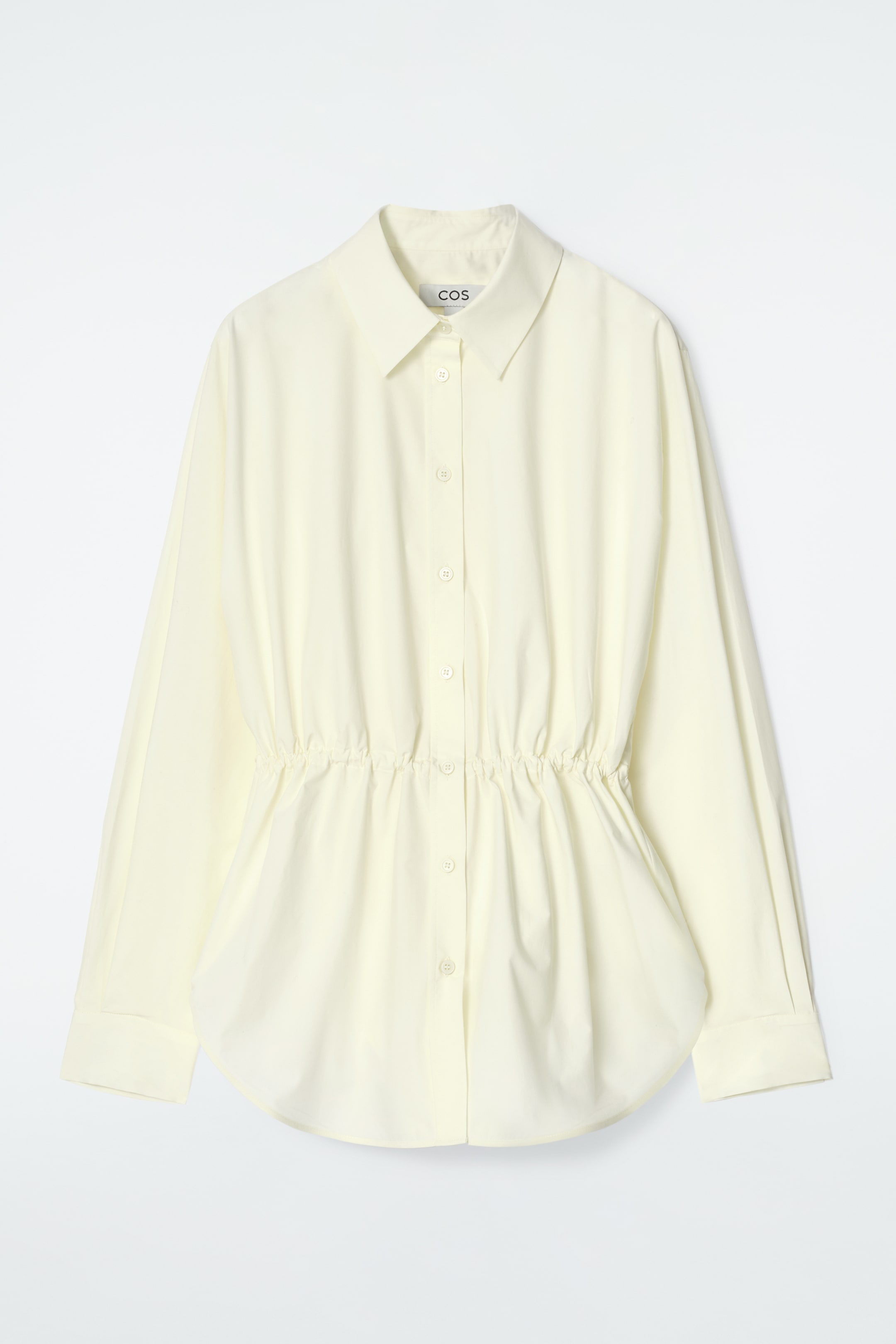 Grotere afbeelding bekijken: TREKKOORD-TAILLE OVERHEMD - BOTERMELK - DAMES | H&M BE 7