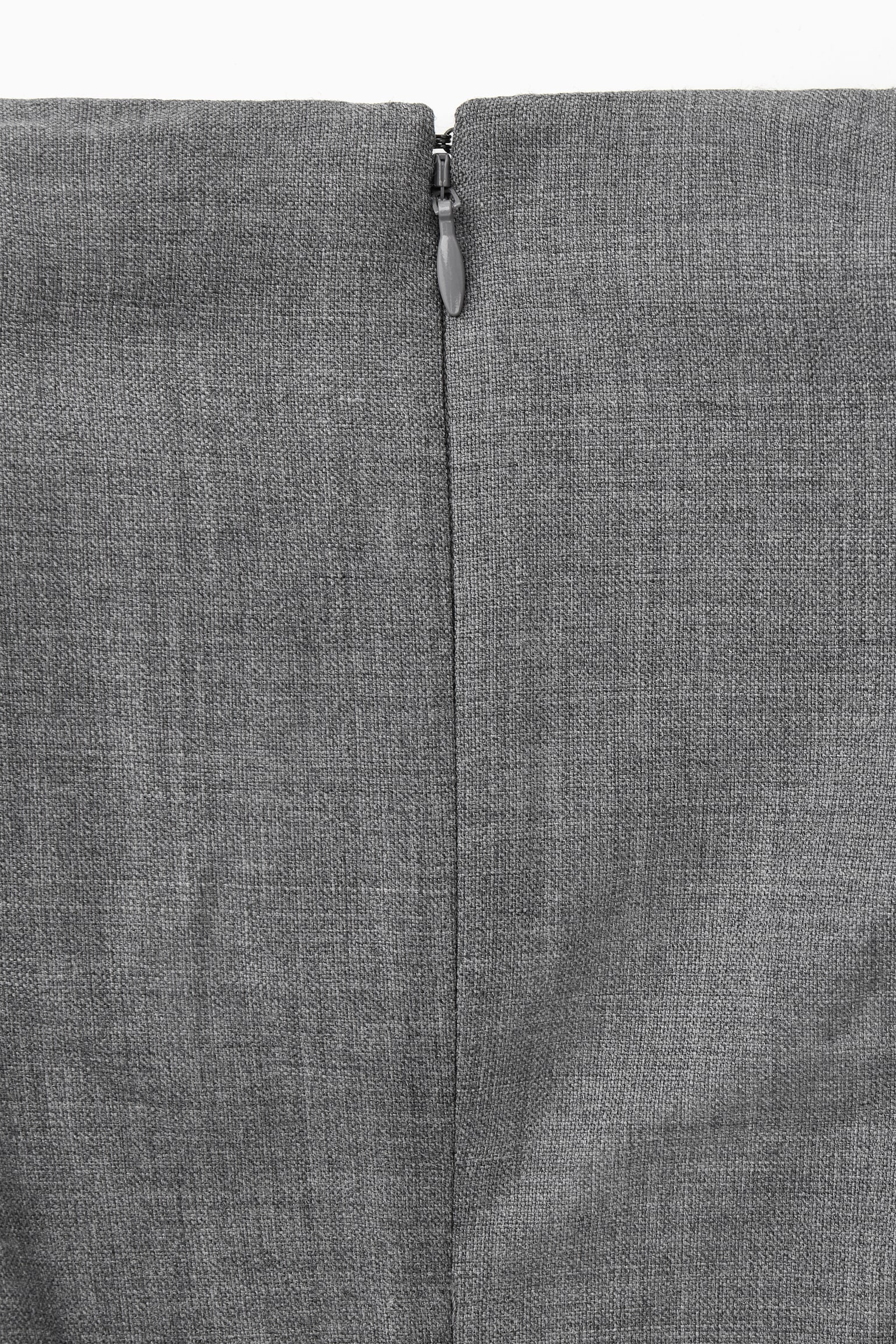 DECONSTRUCTED POWER-SHOULDER WOOL TOP - GREY - 2