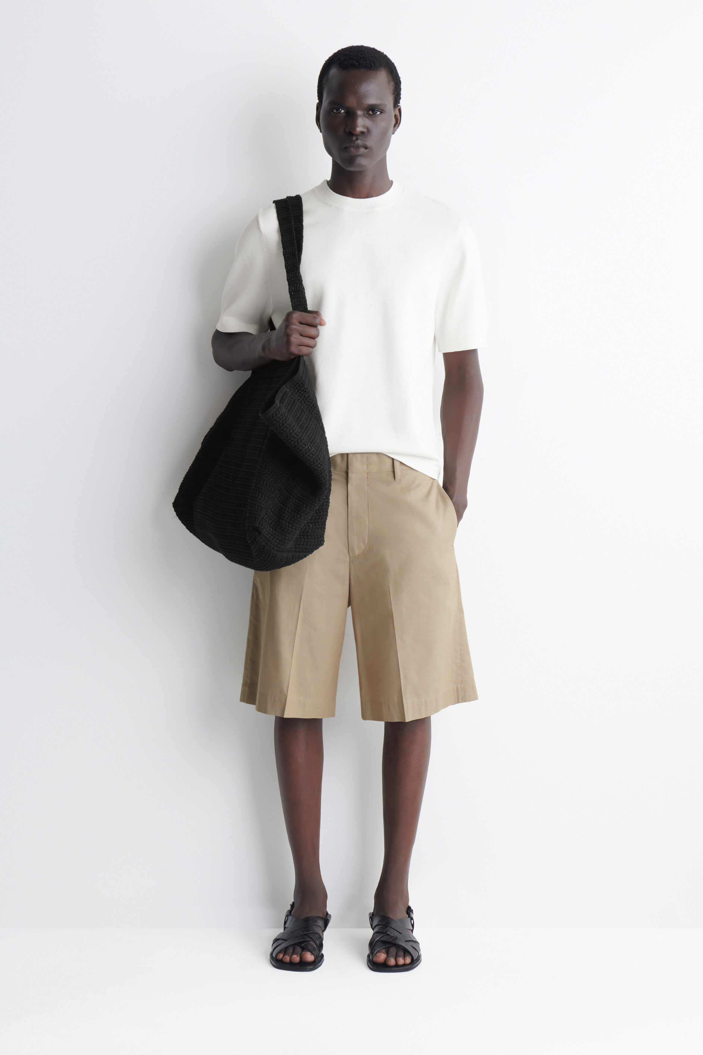 KNITTED COTTON T-SHIRT - thumbnail 2