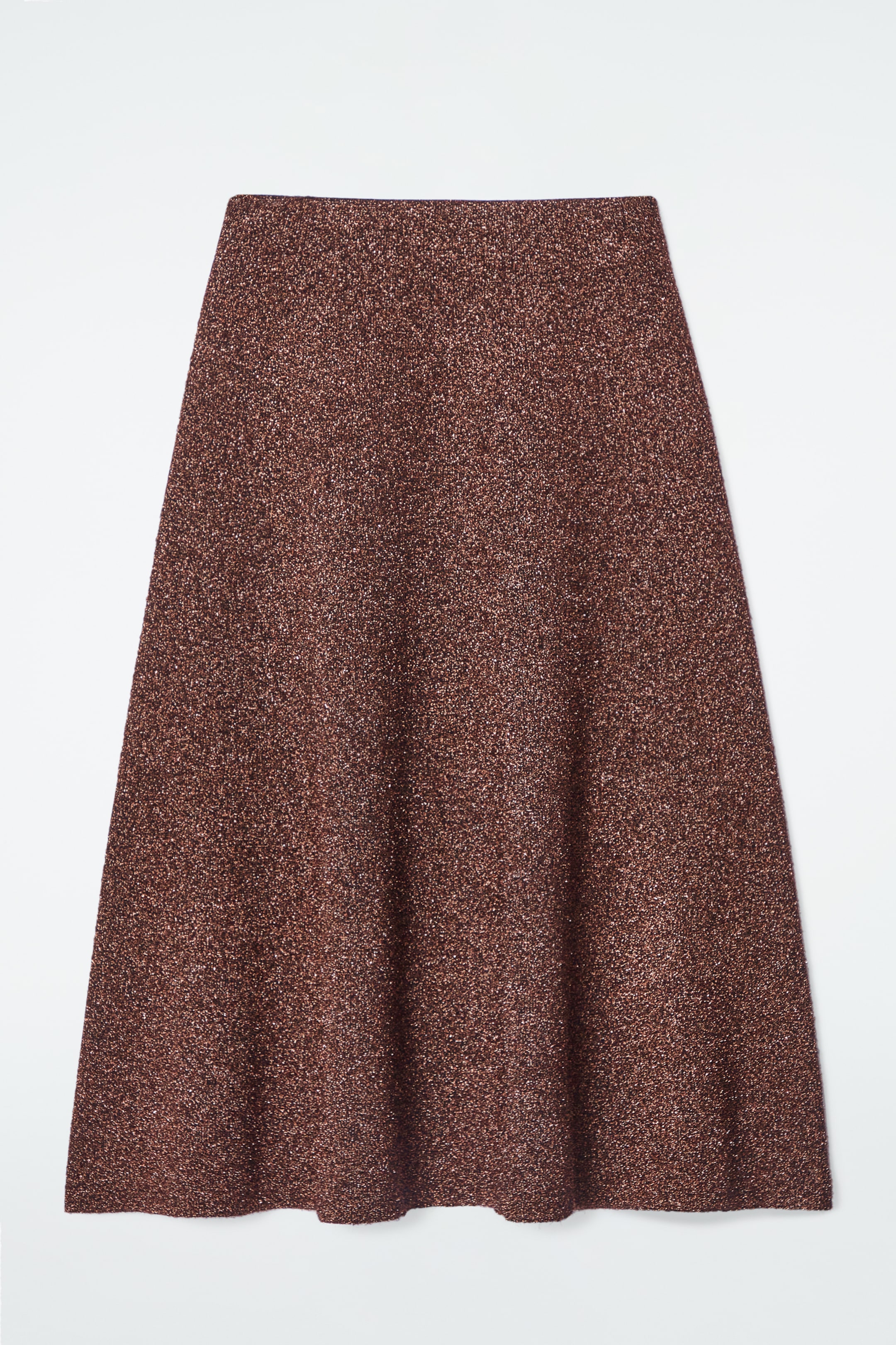 Ingrandisci l'immagine: SPARKLY MERINO WOOL MIDI SKIRT - MAHOGANY - DONNA | H&M CH 1