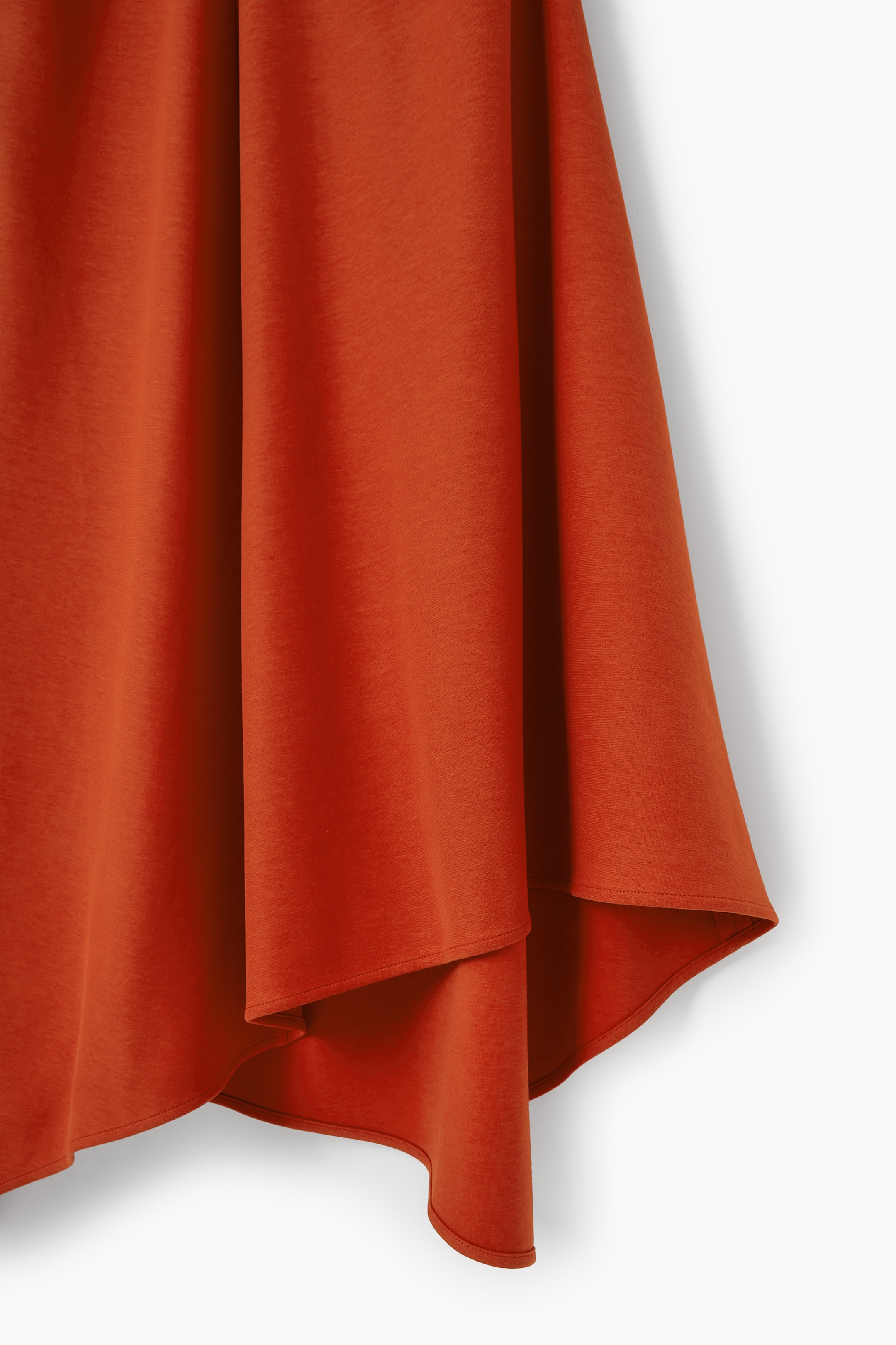 Agrandir l'image: ROBE MIDI ASYMÉTRIQUE FRONCÉE - ROUGE - FEMME | H&M CH 3