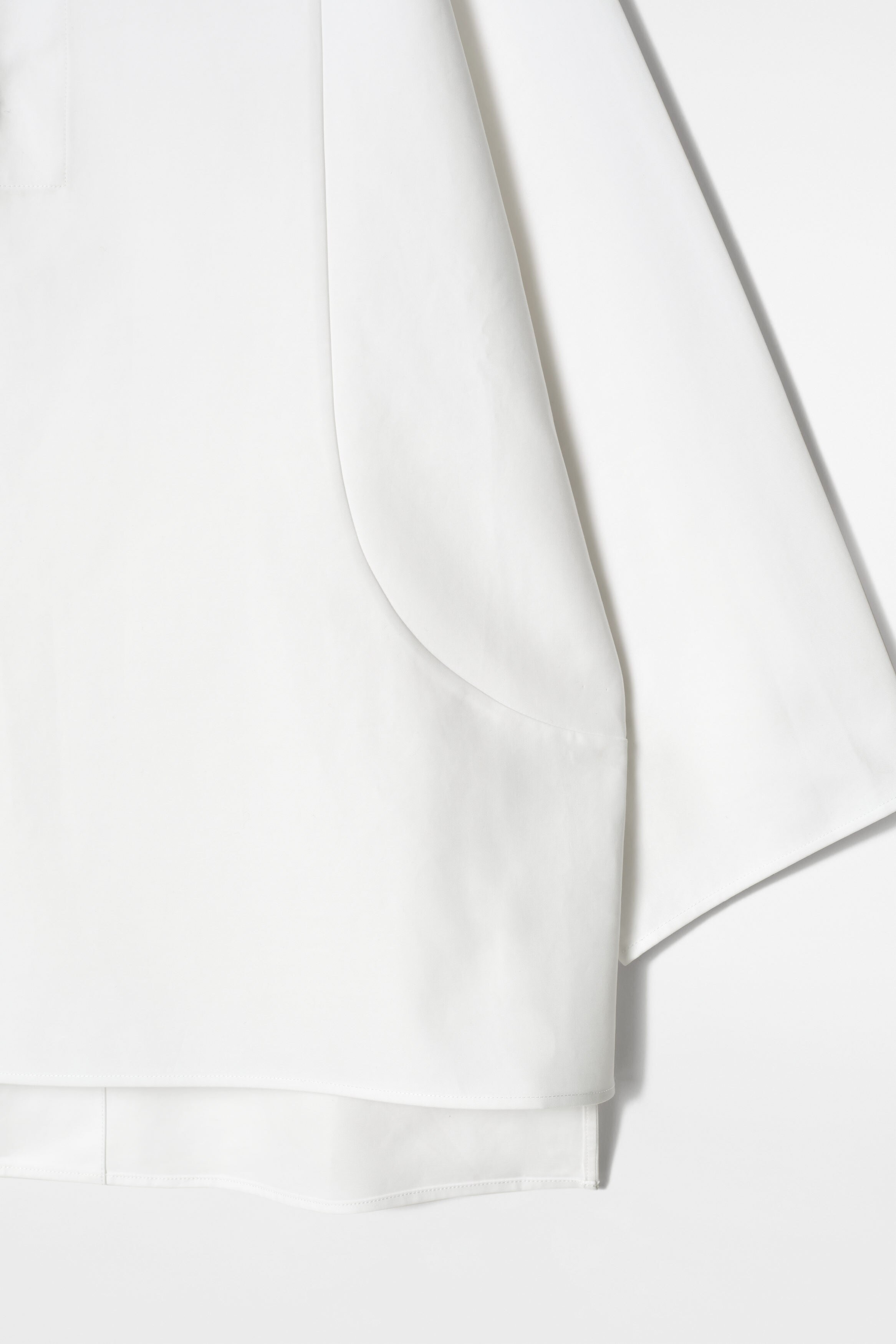 HALF-ZIP BLOUSON SHIRT - WHITE | COS