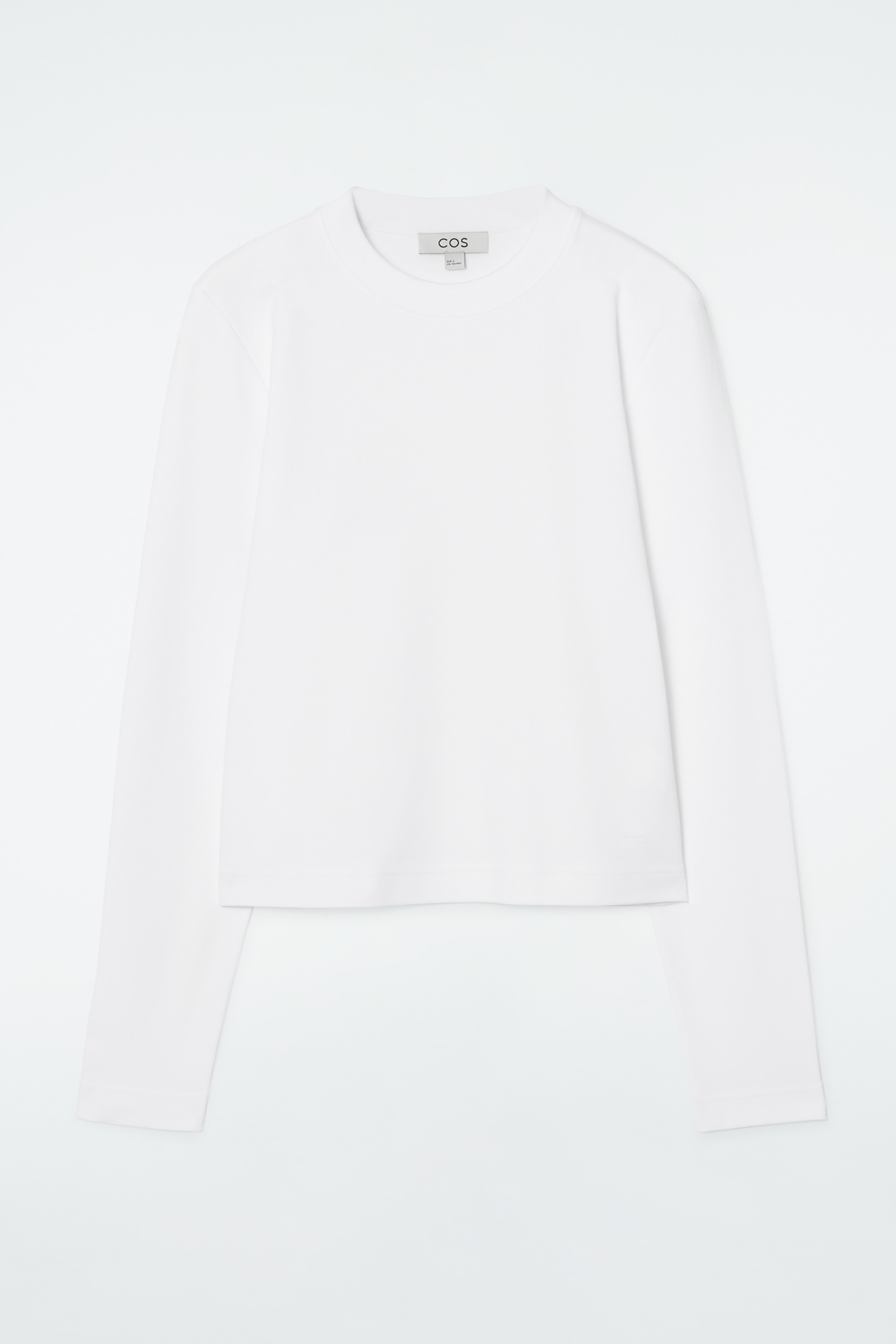 CLEAN CUT REGULAR LONG-SLEEVED T-SHIRT - white/OLIVE-GREEN MÉLANGE/BLACK/NAVY / STRIPED/WHITE / BROWN/BEIGE / UNDYED/BROWN / STRIPED/LIGHT BLUE/GREEN MÉLANGE