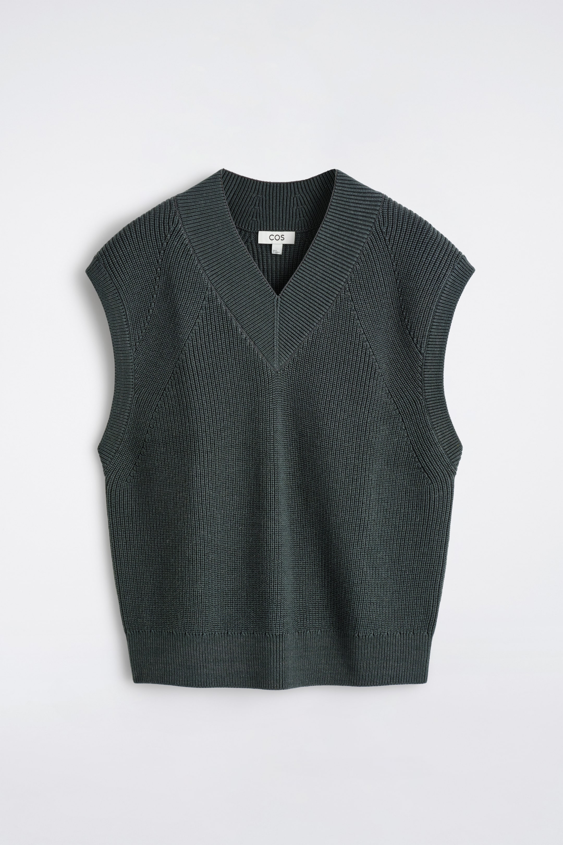 Ingrandisci l'immagine: RIBBED WOOL V-NECK VEST - GREY - UOMO | H&M CH 6