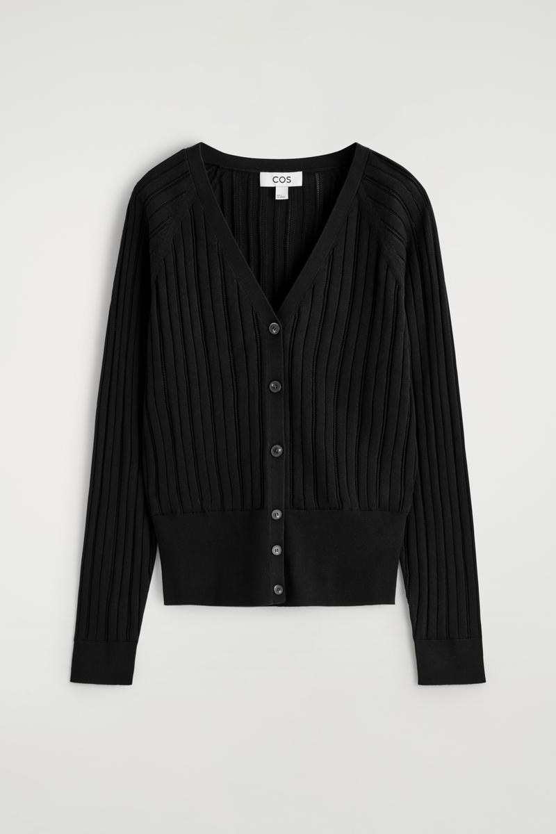Pointelle-Knit Cotton Cardigan