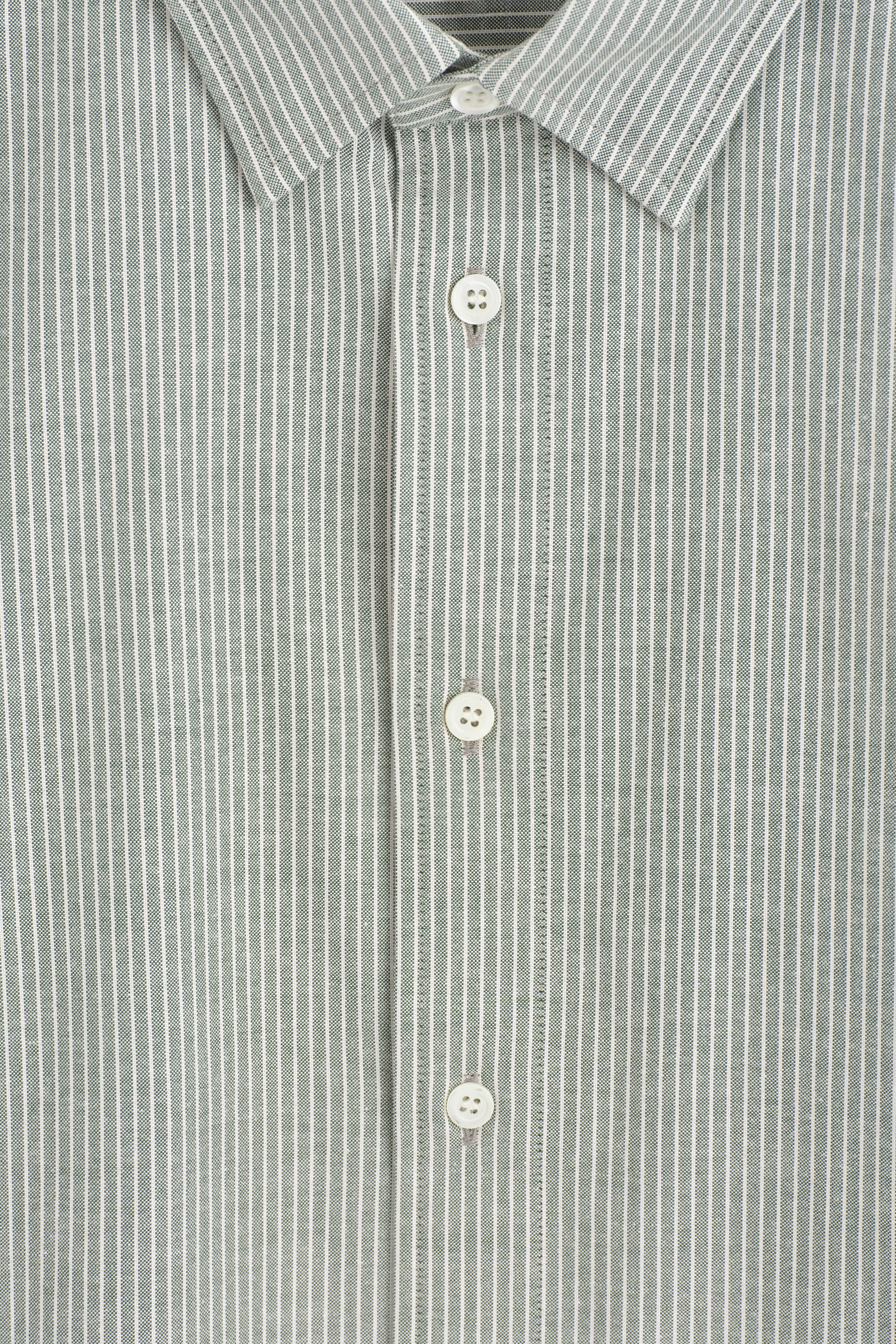 COTTON OXFORD SHIRT - GREEN / WHITE / STRIPED | COS US
