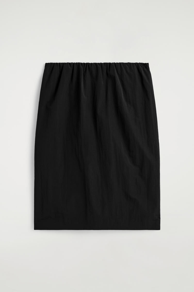 Gathered Pencil Skirt