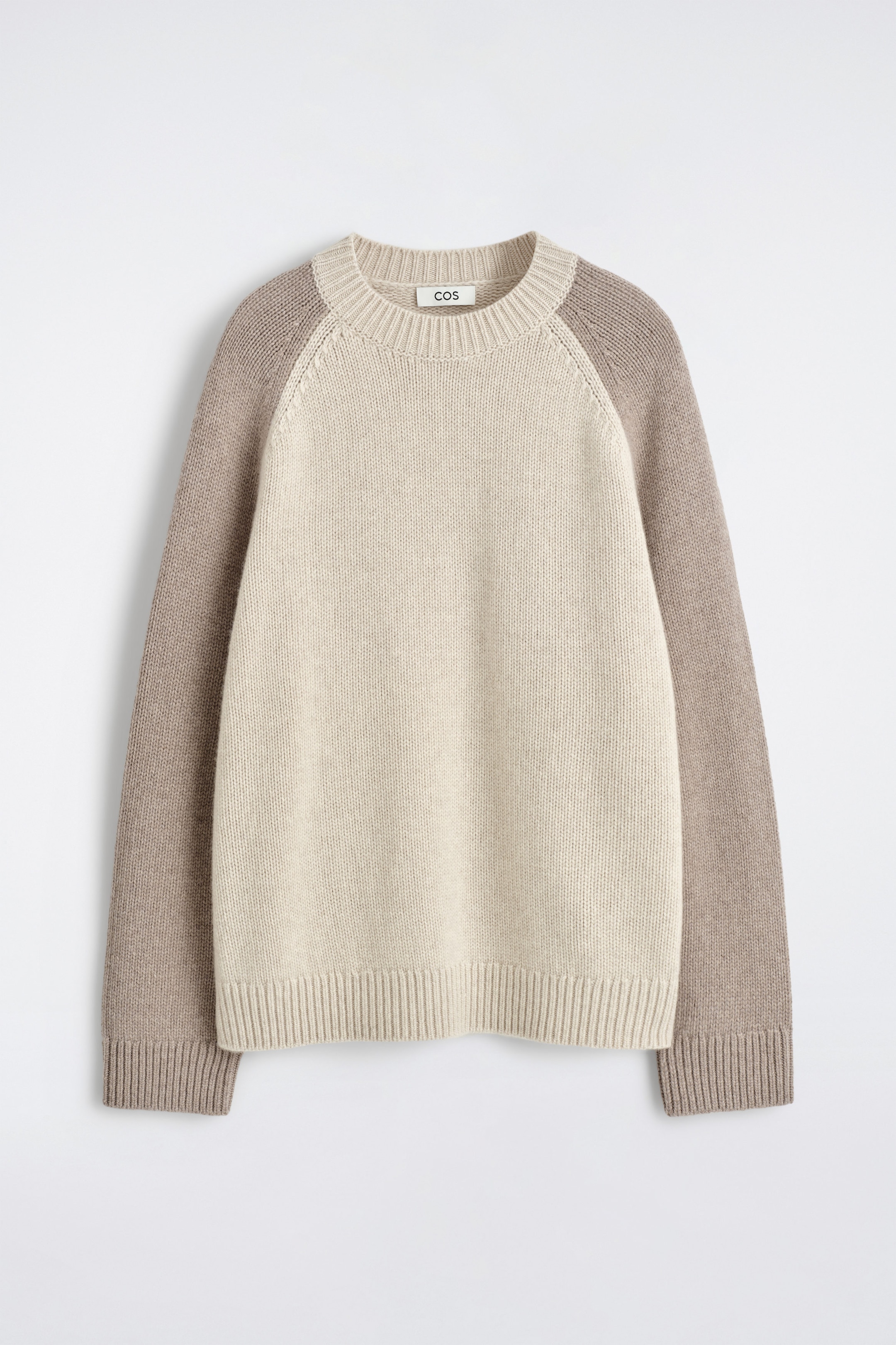 COLOUR-BLOCK CASHMERE SWEATER