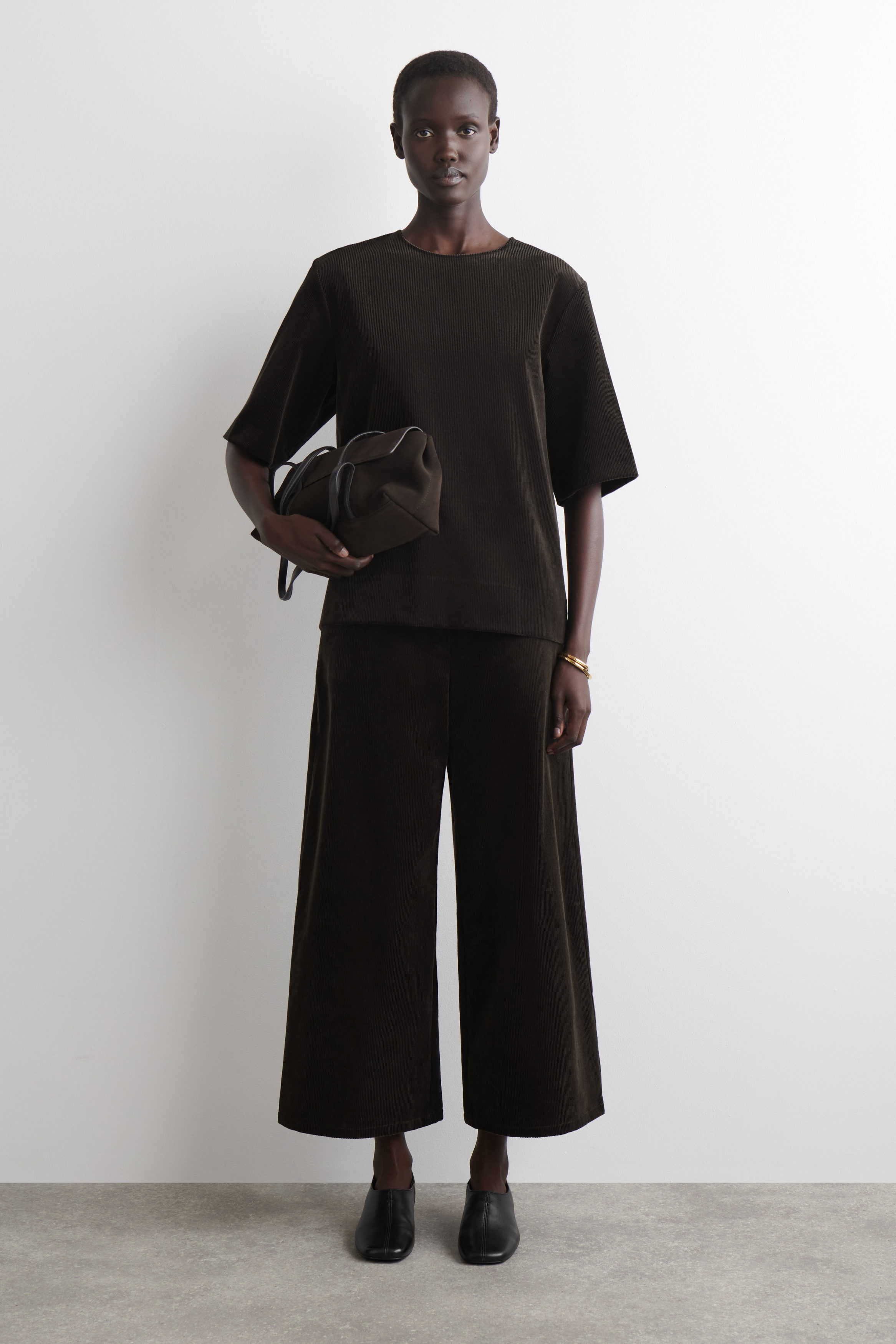 CORDUROY CULOTTES - DARK BROWN | COS US