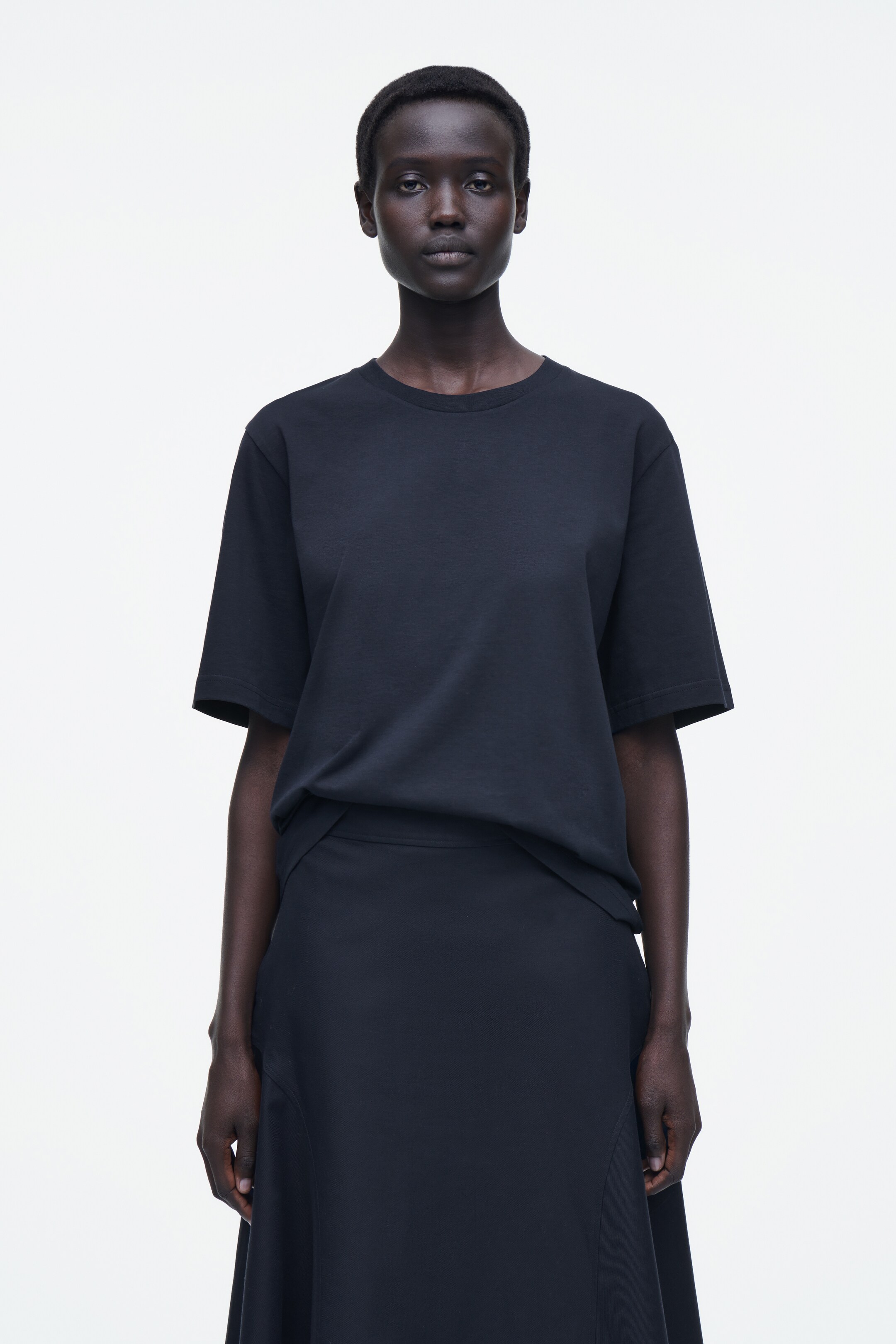 Grösseres Bild ansehen: LOCKERES T-SHIRT AUS BAUMWOLLE - NAVYBLAU - DAMEN | H&M CH 1