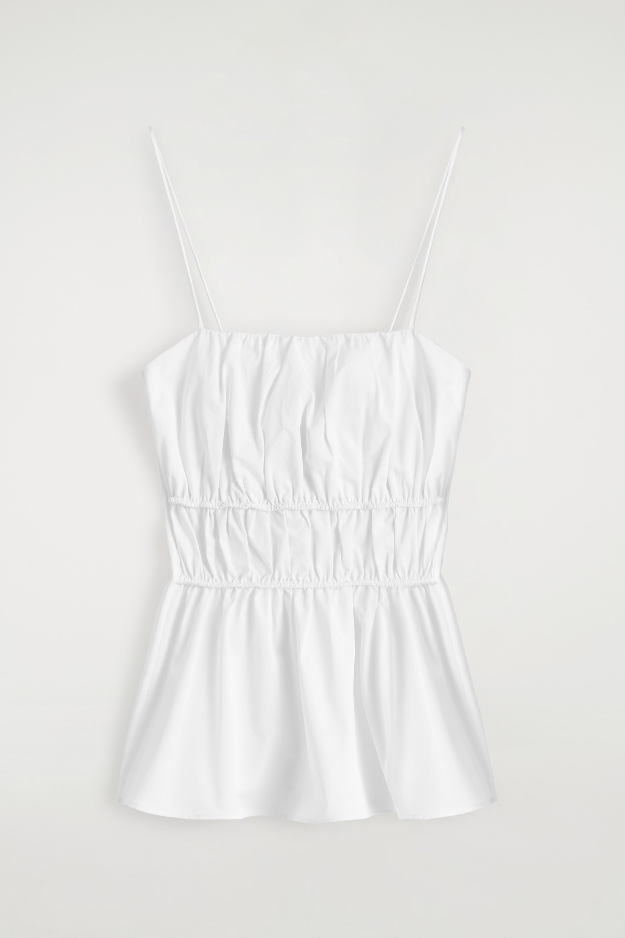 Grösseres Bild ansehen: OBERTEIL AUS BAUMWOLLE MIT SCHÖSSCHEN - WEISS - DAMEN | H&M CH 6