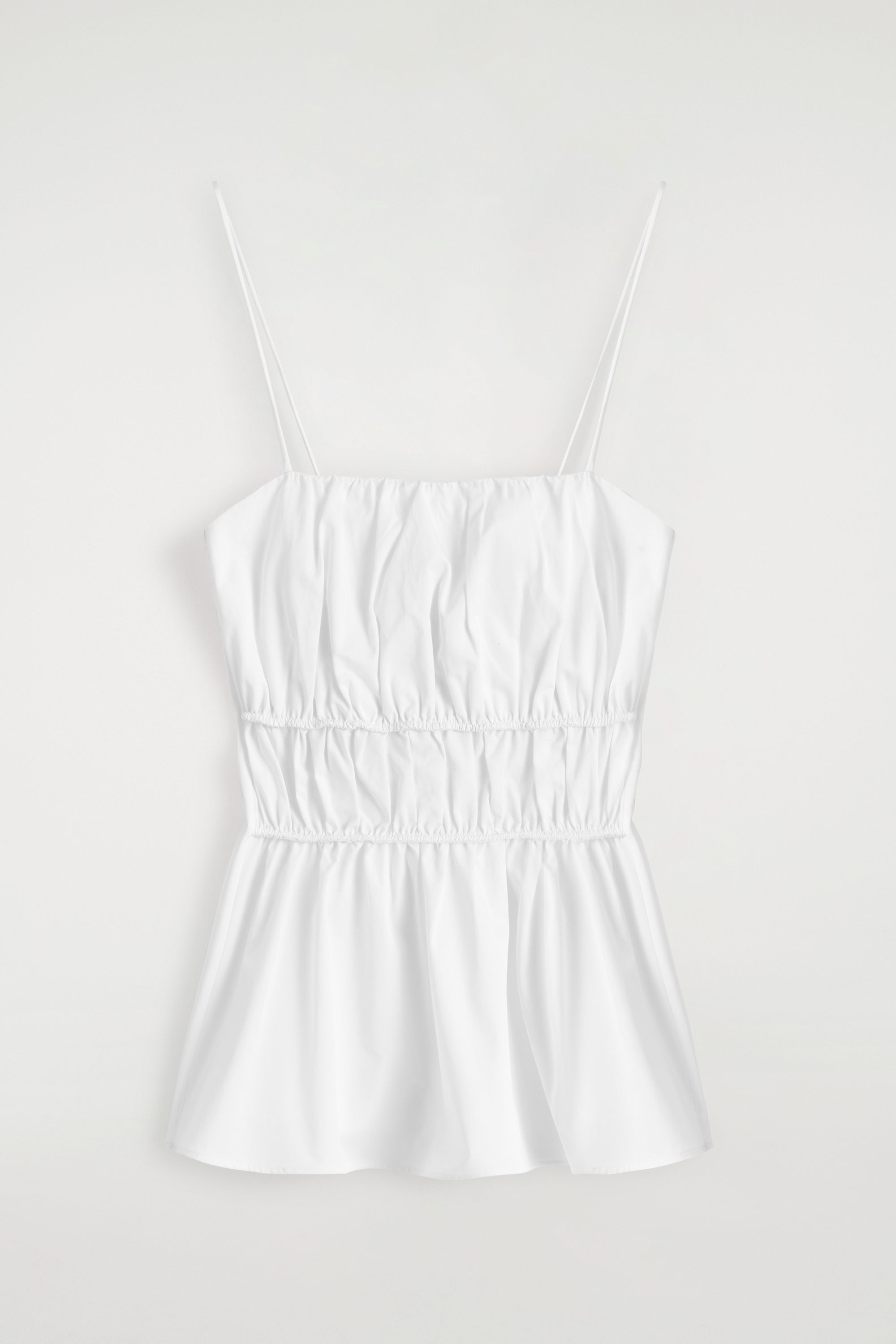cos peplum dress LAYERED PEPLUM MIDI DRESS - LIGHT PINK