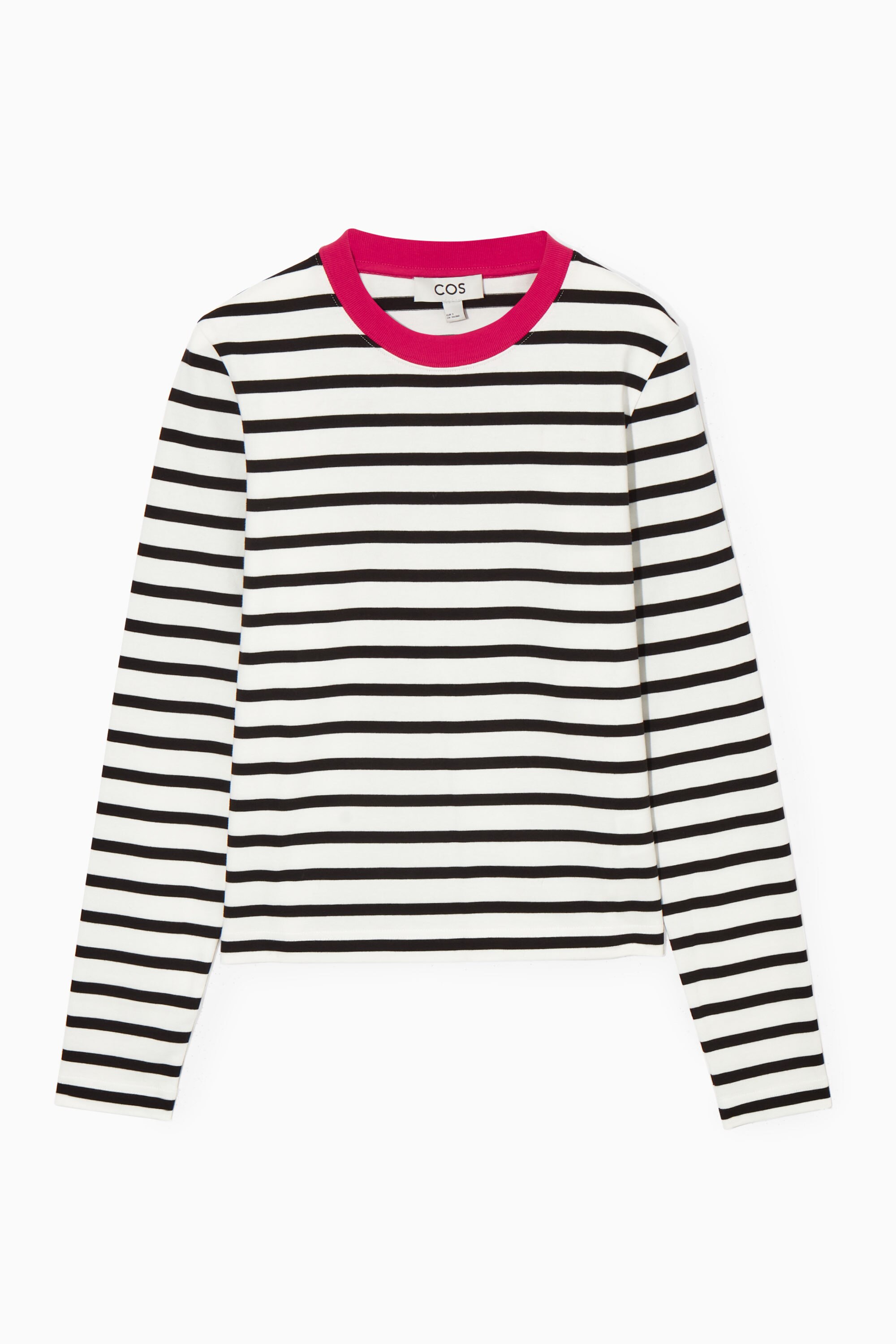 CLEAN CUT REGULAR LONG-SLEEVED T-SHIRT - BLACK / WHITE