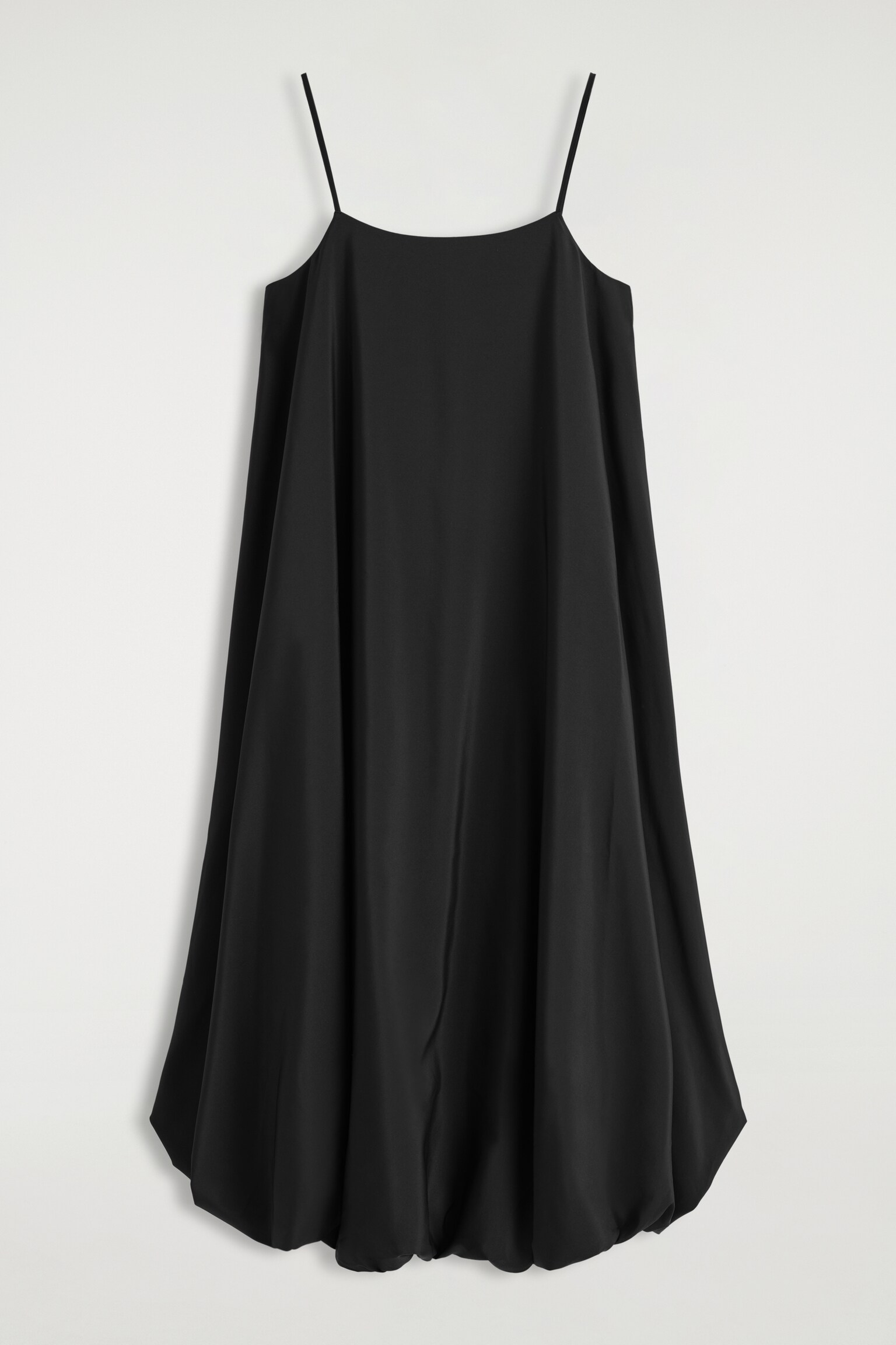ROBE MIDI À OURLET BULLE - NOIR/IVOIRE - 2