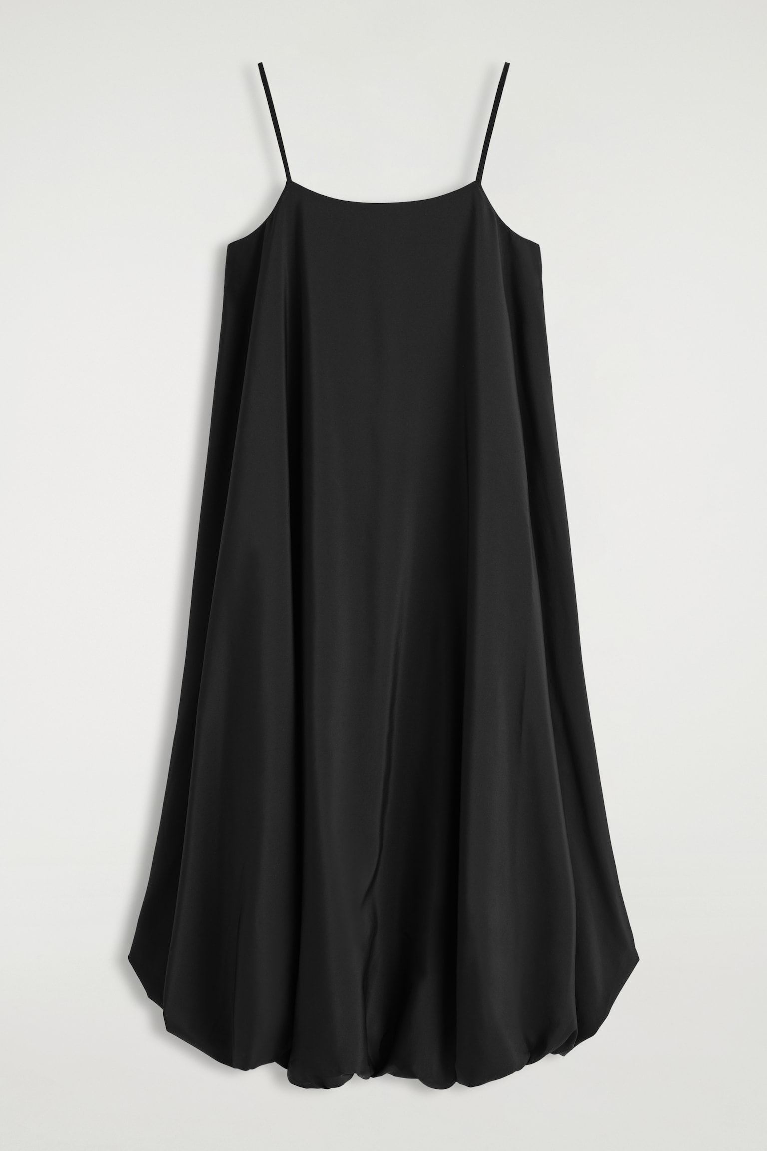 VESTIDO MIDI ESTILO GLOBO - NEGRO/MARFIL - 2