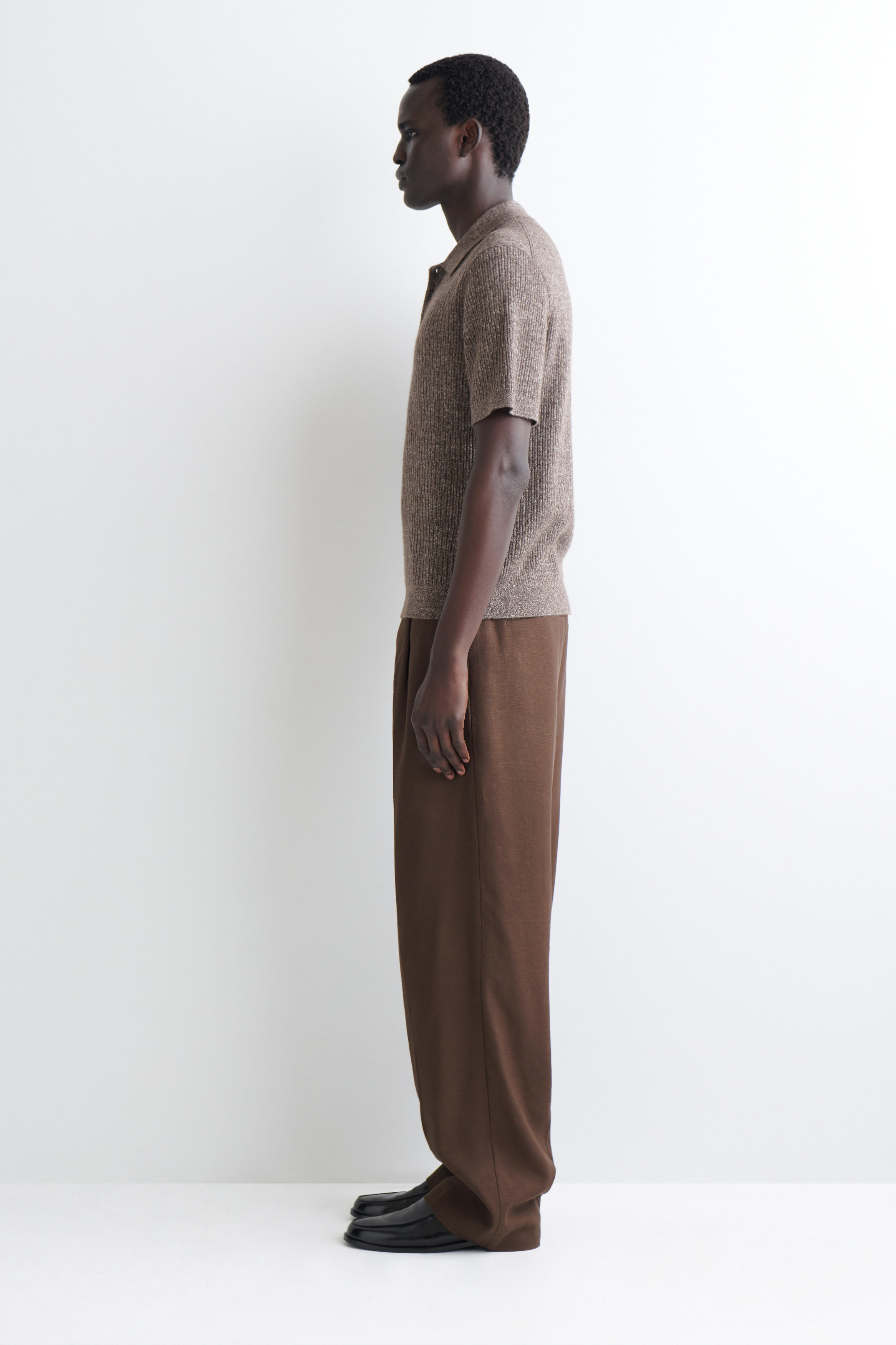 トップス COS RELAXED-FIT WOOL CASHMERE POLO SHIRT COS Relaxed-Fit Wool-Cashmere Polo Shirt | endource