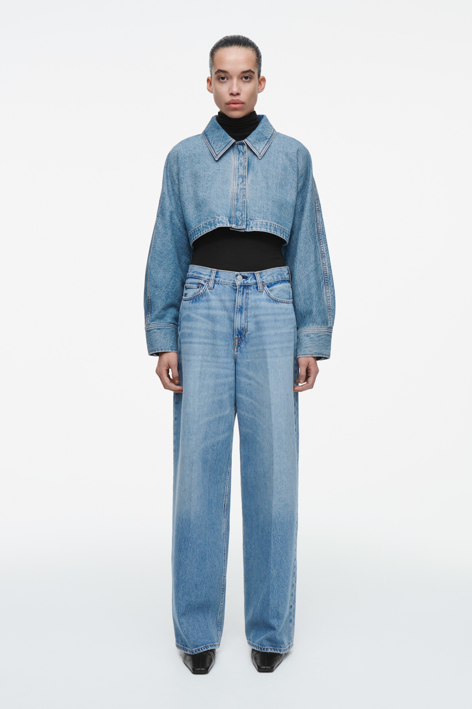 VESTE COURTE DENIM - BLEU CIEL - 6
