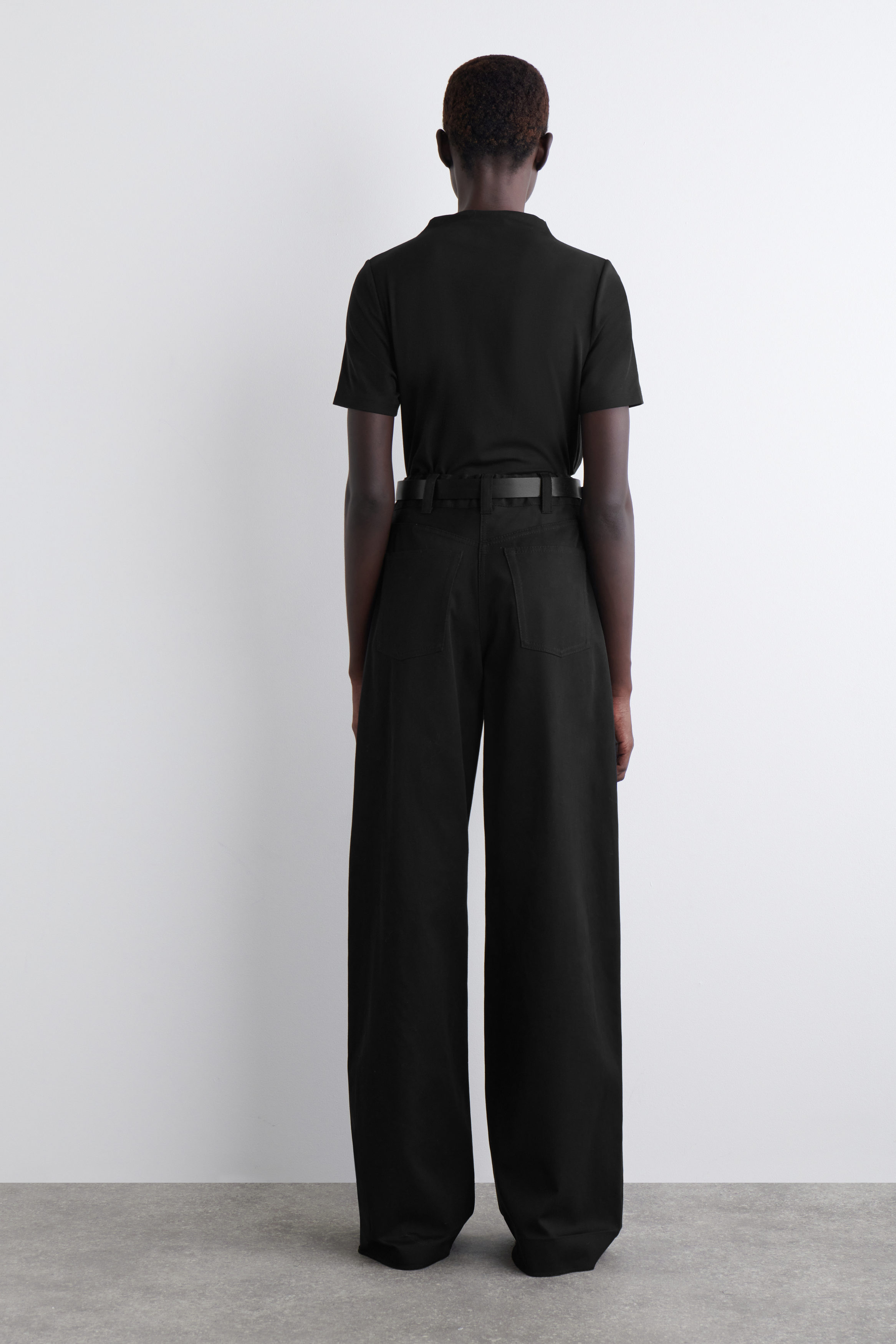 パンツ CASABLANCA Women Straight Pants WPS25JTR101 04 BLACK 2816JX74_000_12.jpg