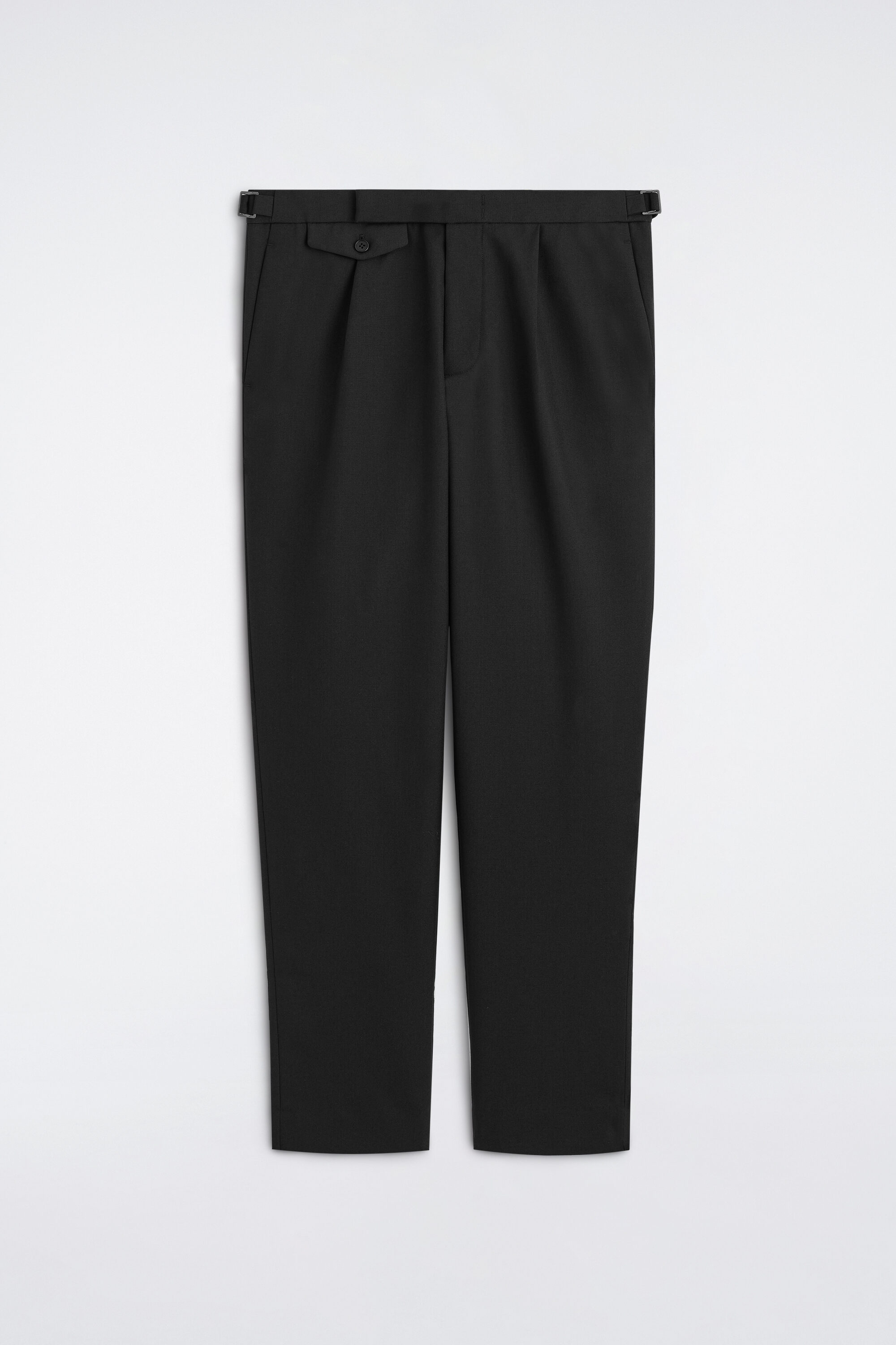 WOOL SLIM-FIT STRAIGHT-LEG PANTS - thumbnail 6