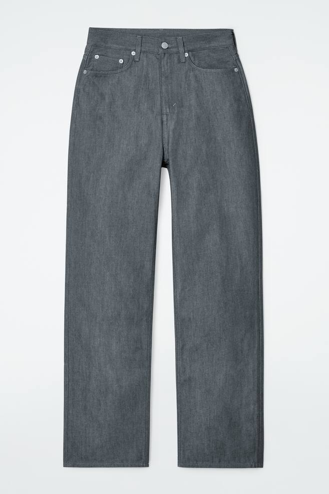 JEANS COLUMN A GAMBA DRITTA - GRIGIO GREZZO/NERO LAVATO - 1