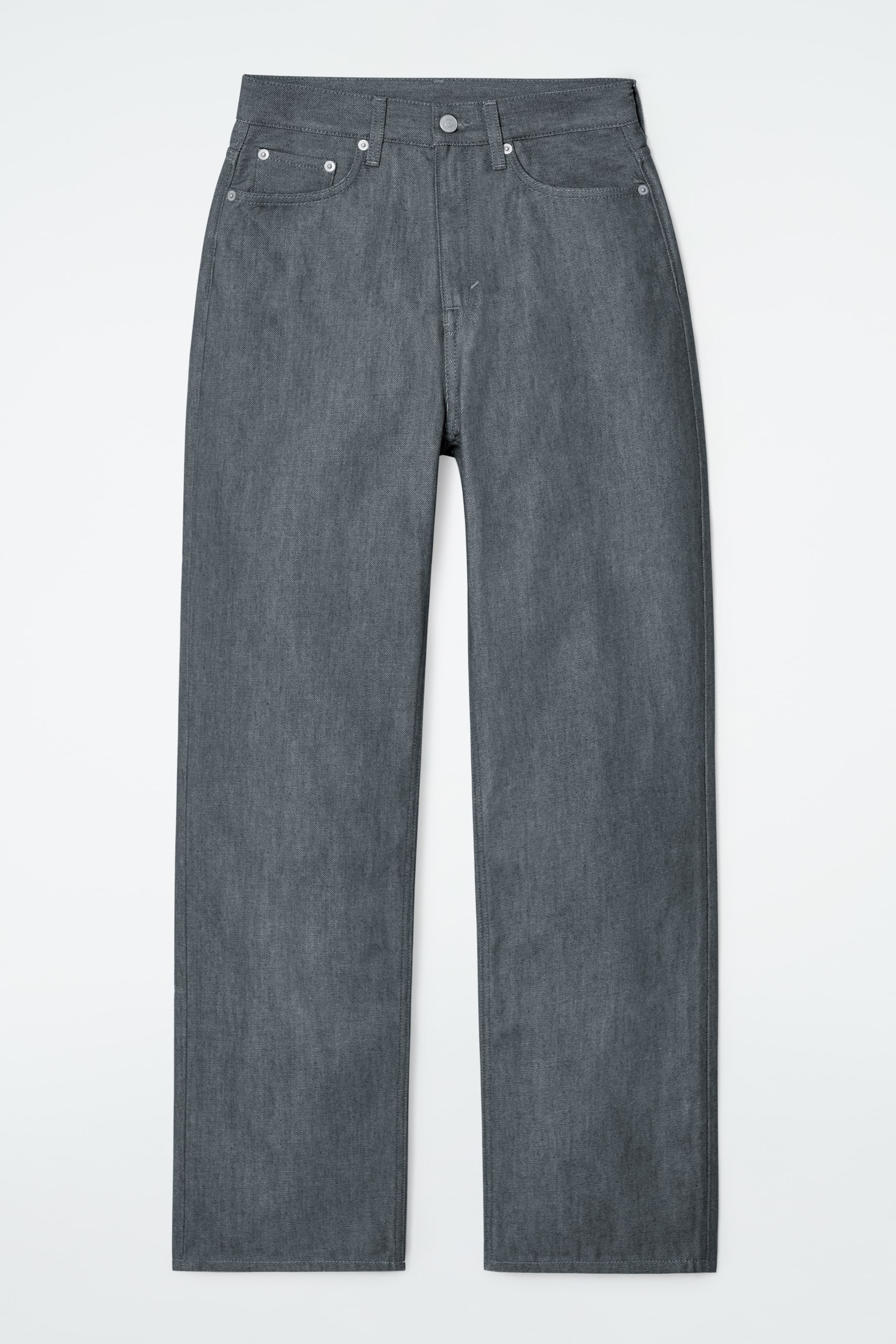 Visa större bild: COLUMN JEANS MED RAKA BEN - GRÅ TVÄTT - DAM | H&M SE 6