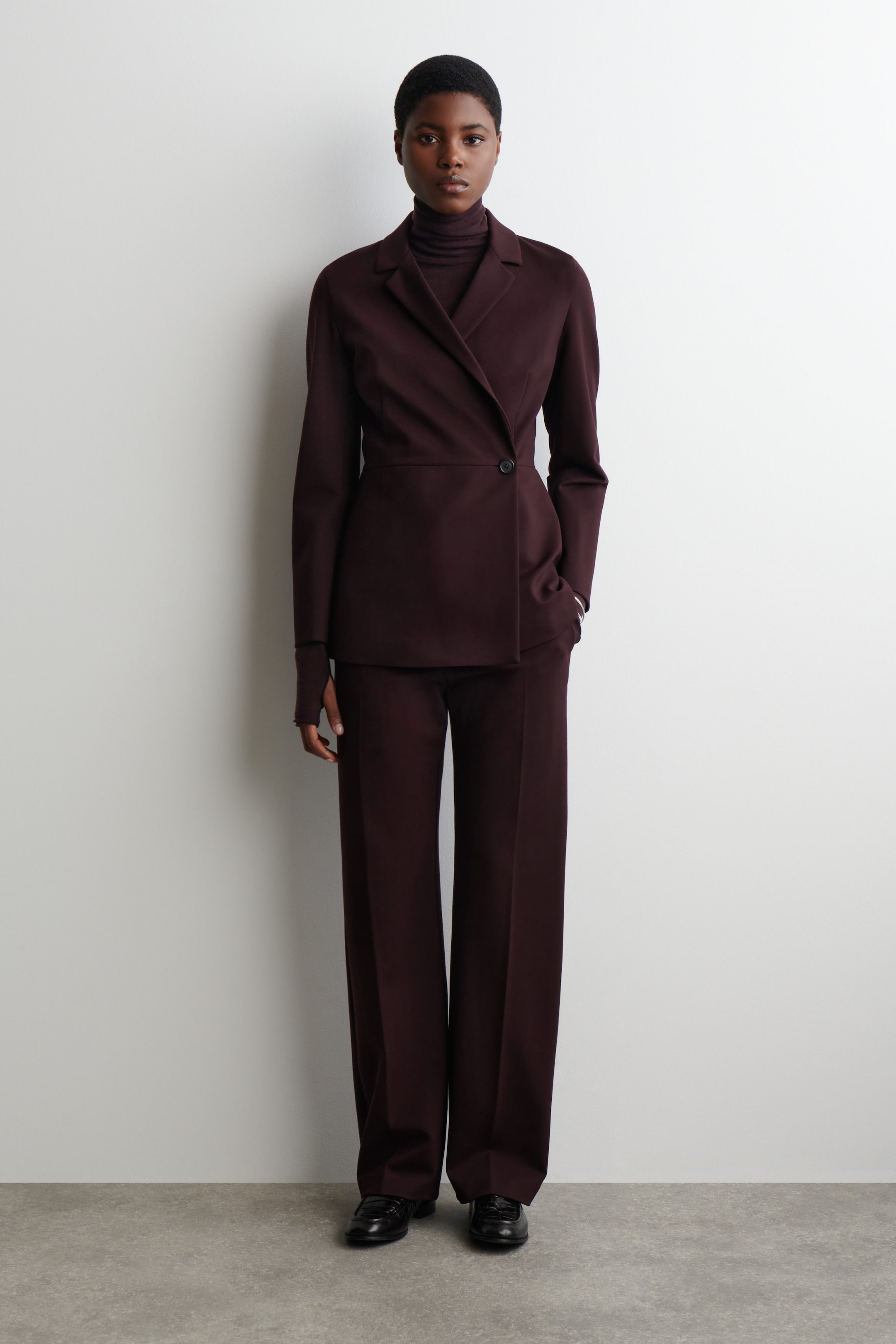 MERINO WOOL HIGH-NECK TOP