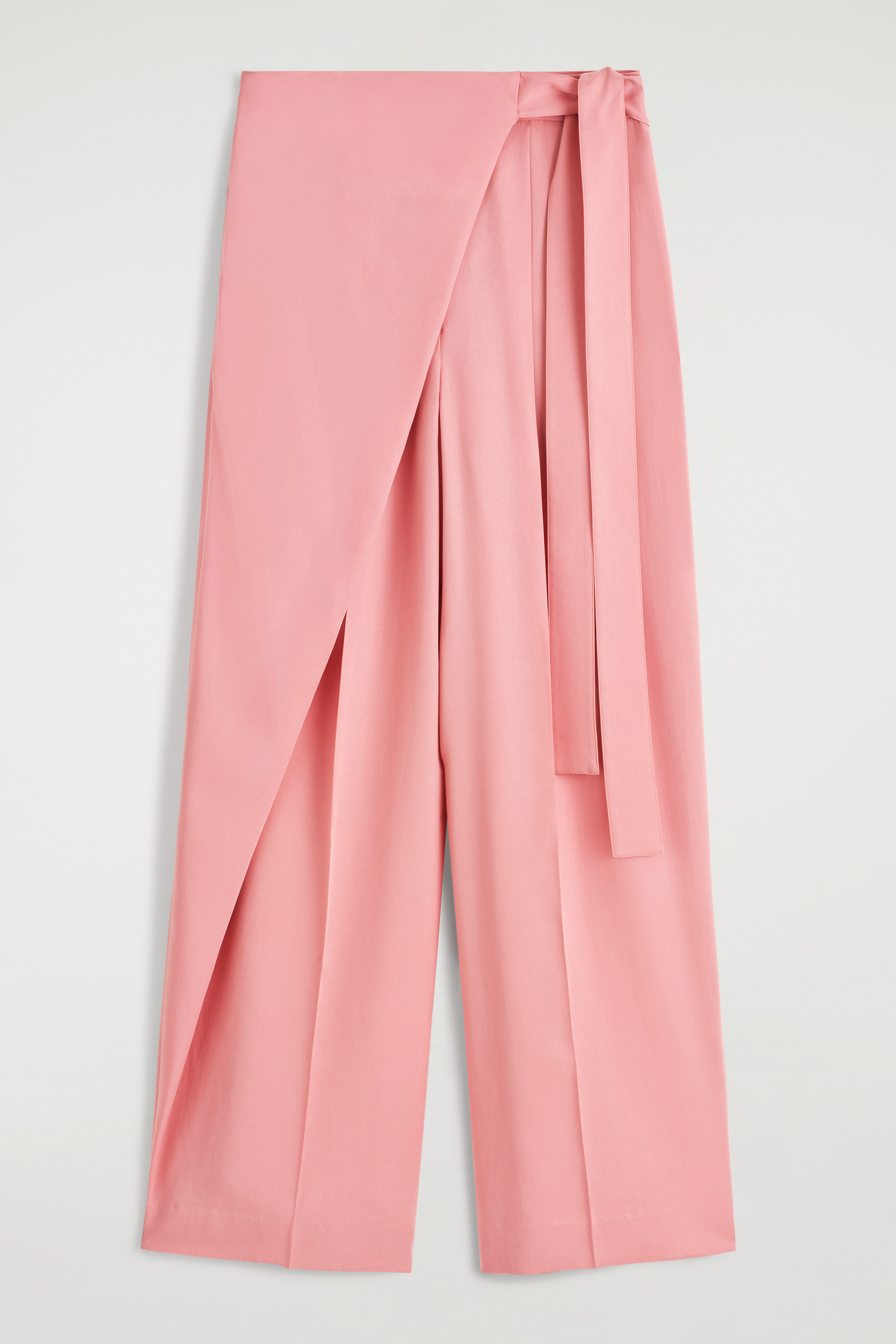 FLUID WRAP-FRONT PANTS - PINK | COS