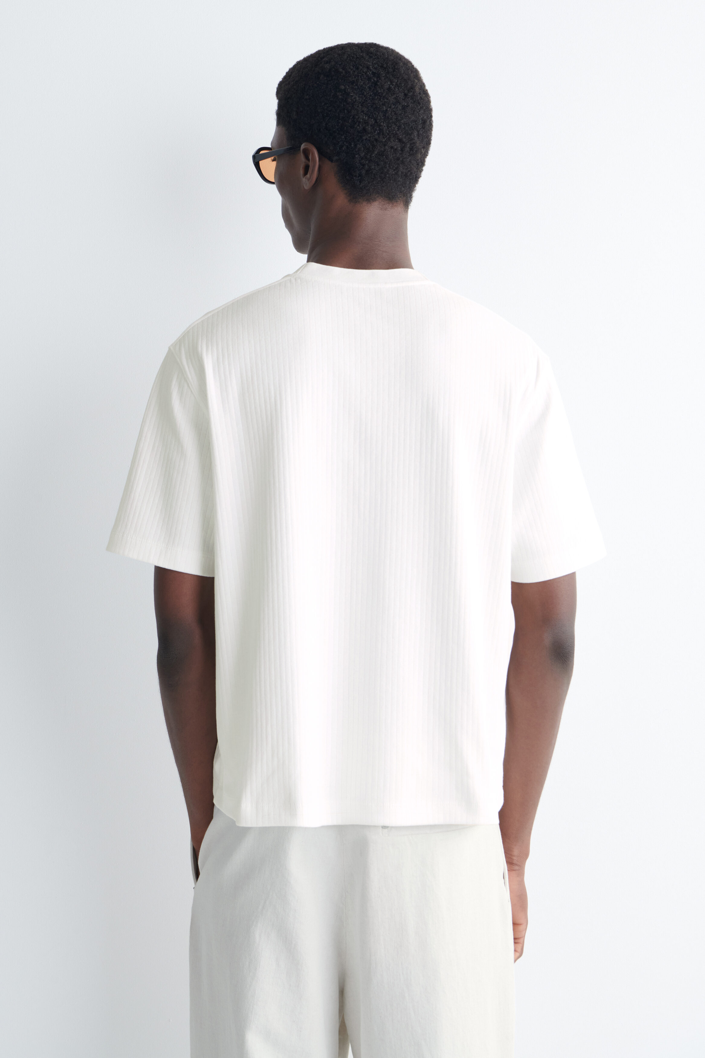 RIBBED JERSEY T-SHIRT - thumbnail 3
