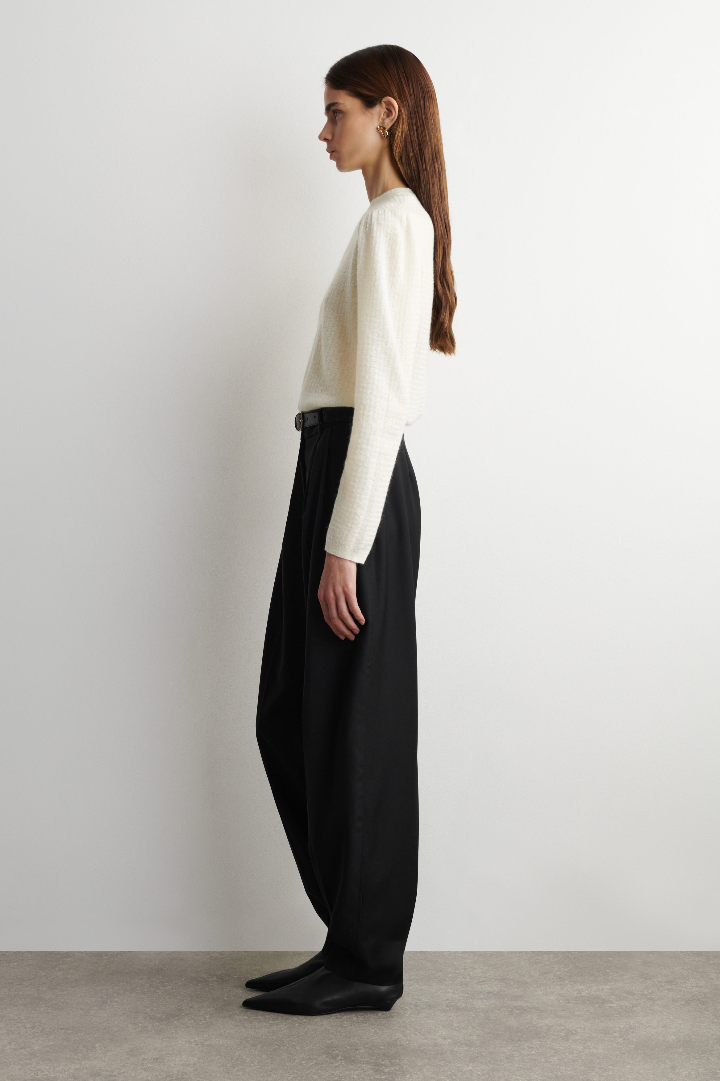 ZIGZAG-KNIT MOHAIR-BLEND SWEATER - OFF-WHITE | COS US