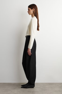 ZIGZAG-KNIT MOHAIR-BLEND SWEATER — OFF-WHITE 3