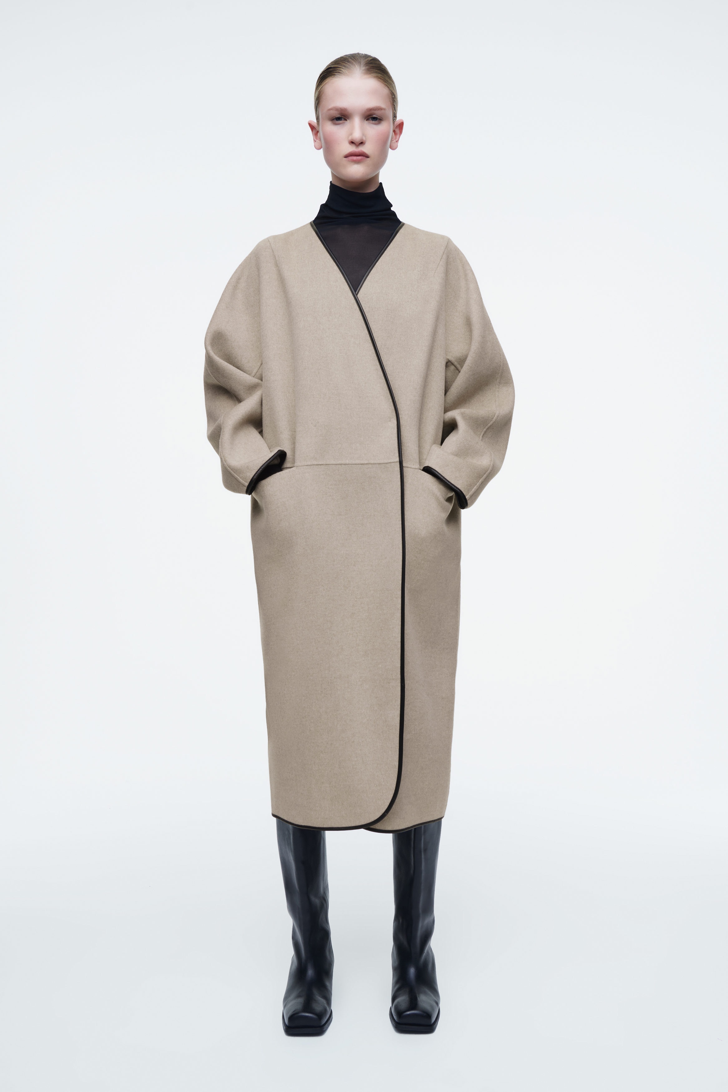 melt the lady wool blazar coat 最安値 Valerie Wool-Blend Coat | Marciano