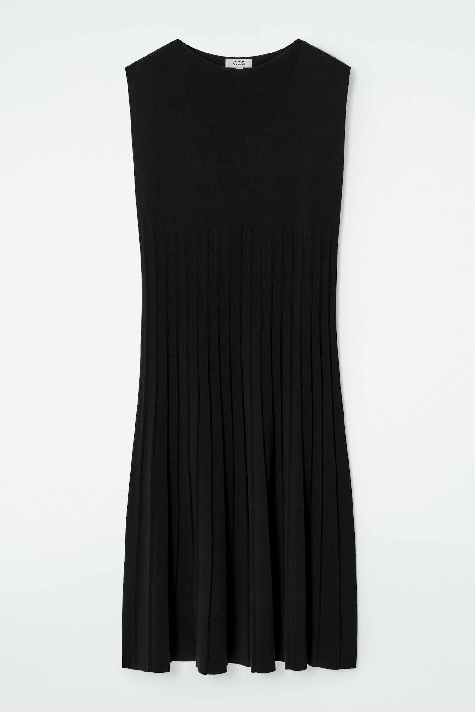 ABITO MAXI PLISSETTATO IN MAGLIA - NERO/VERDE - 2