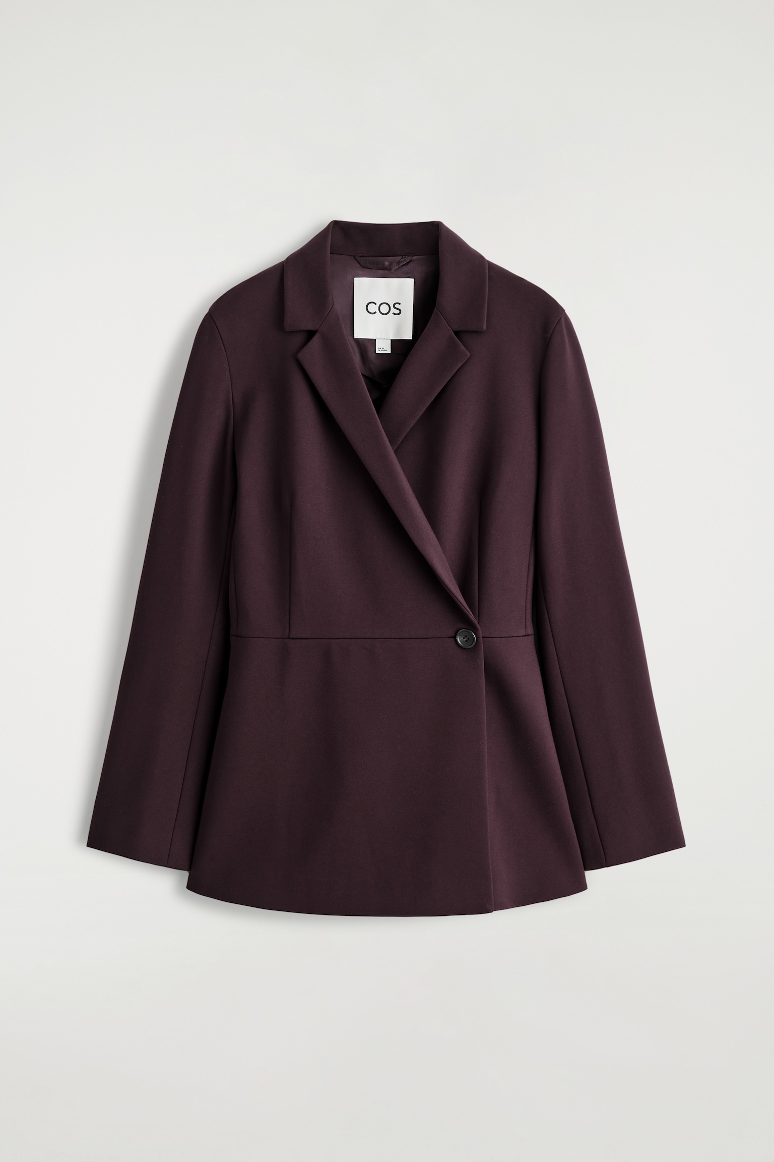 FLUID MILANO WRAP-FRONT BLAZER - BURGUNDY - 2