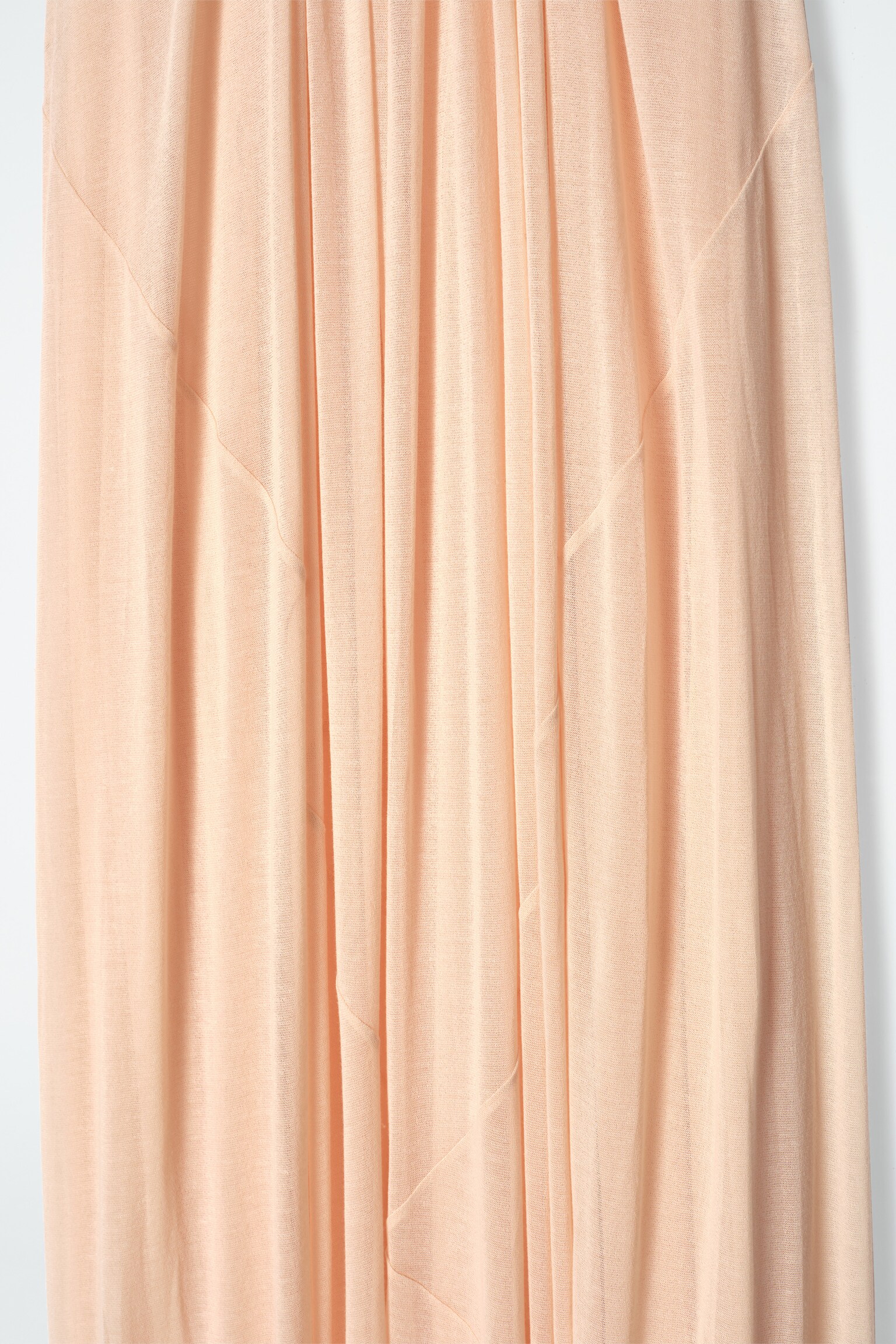 ABITO MAXI ARRICCIATO CON SCOLLO ALL'AMERICANA - ALBICOCCA/NERO - 3